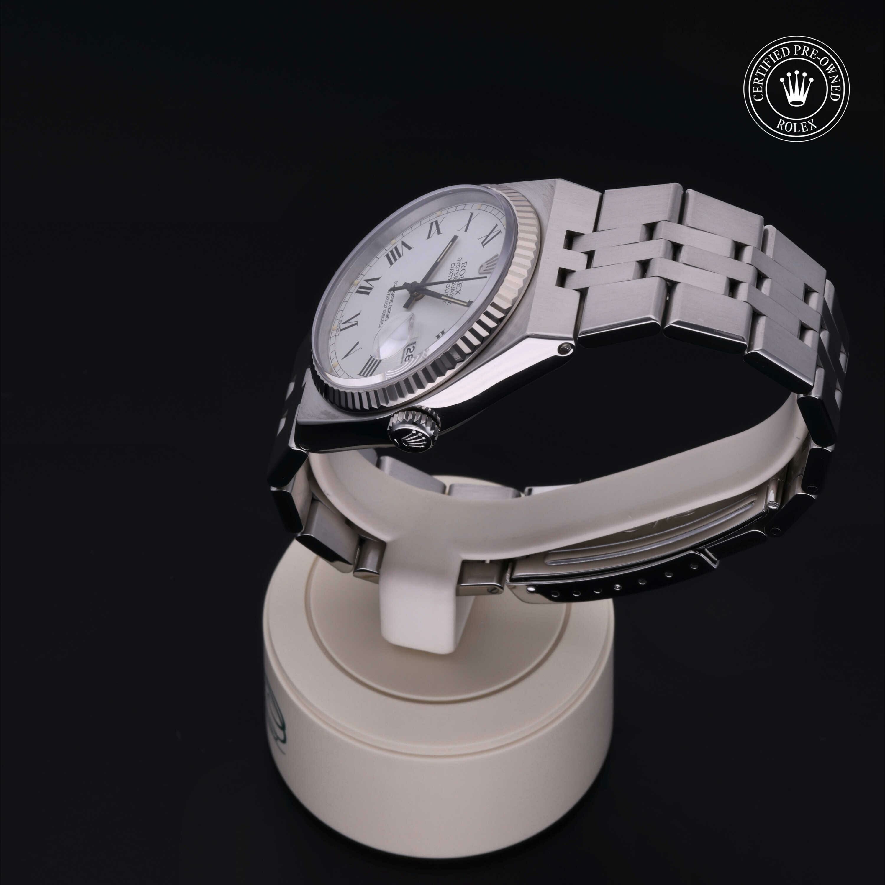 Rolex Oyster Perpetual Datejust 36 in Rolesor 18 Carat White M17014-0005 at Hall of Time - view 11