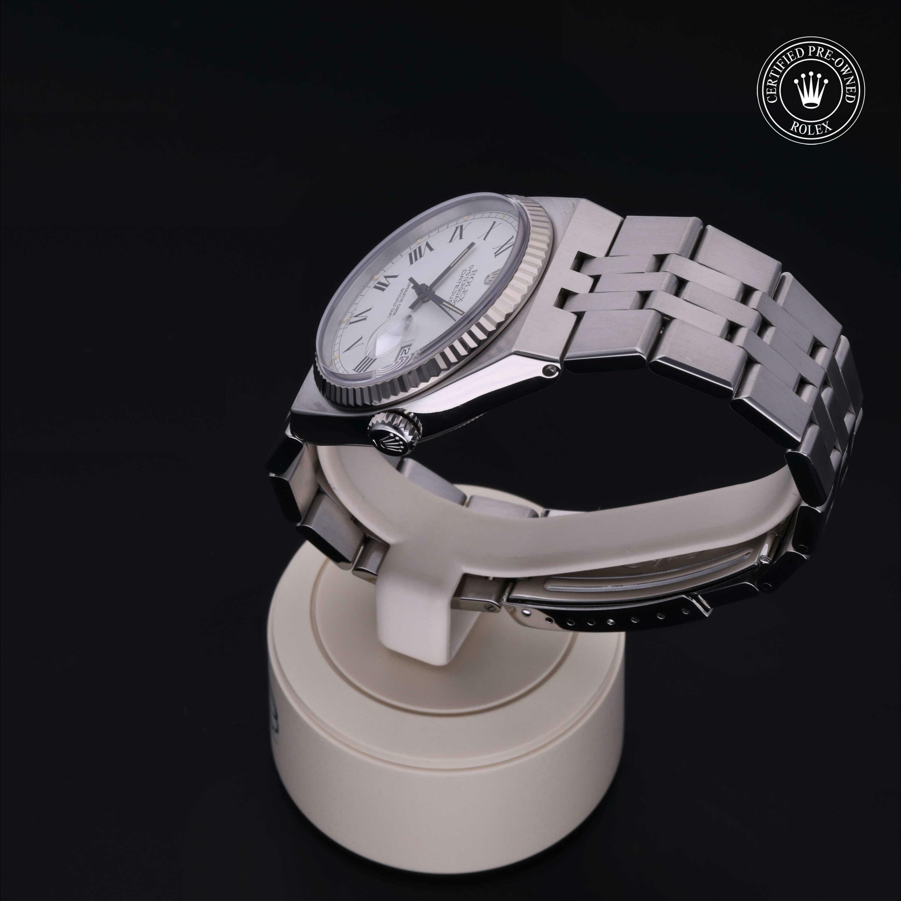 Rolex Oyster Perpetual Datejust 36 in Rolesor 18 Carat White M17014-0005 at Hall of Time - view 12