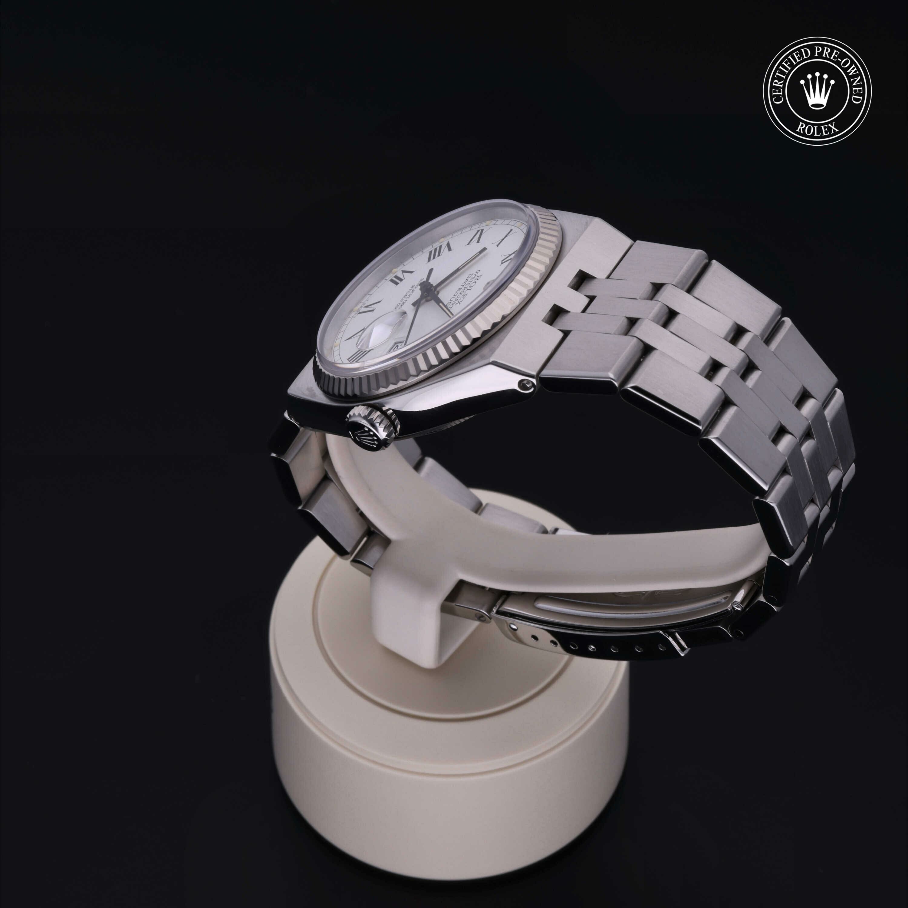 Rolex Oyster Perpetual Datejust 36 in Rolesor 18 Carat White M17014-0005 at Hall of Time - view 13