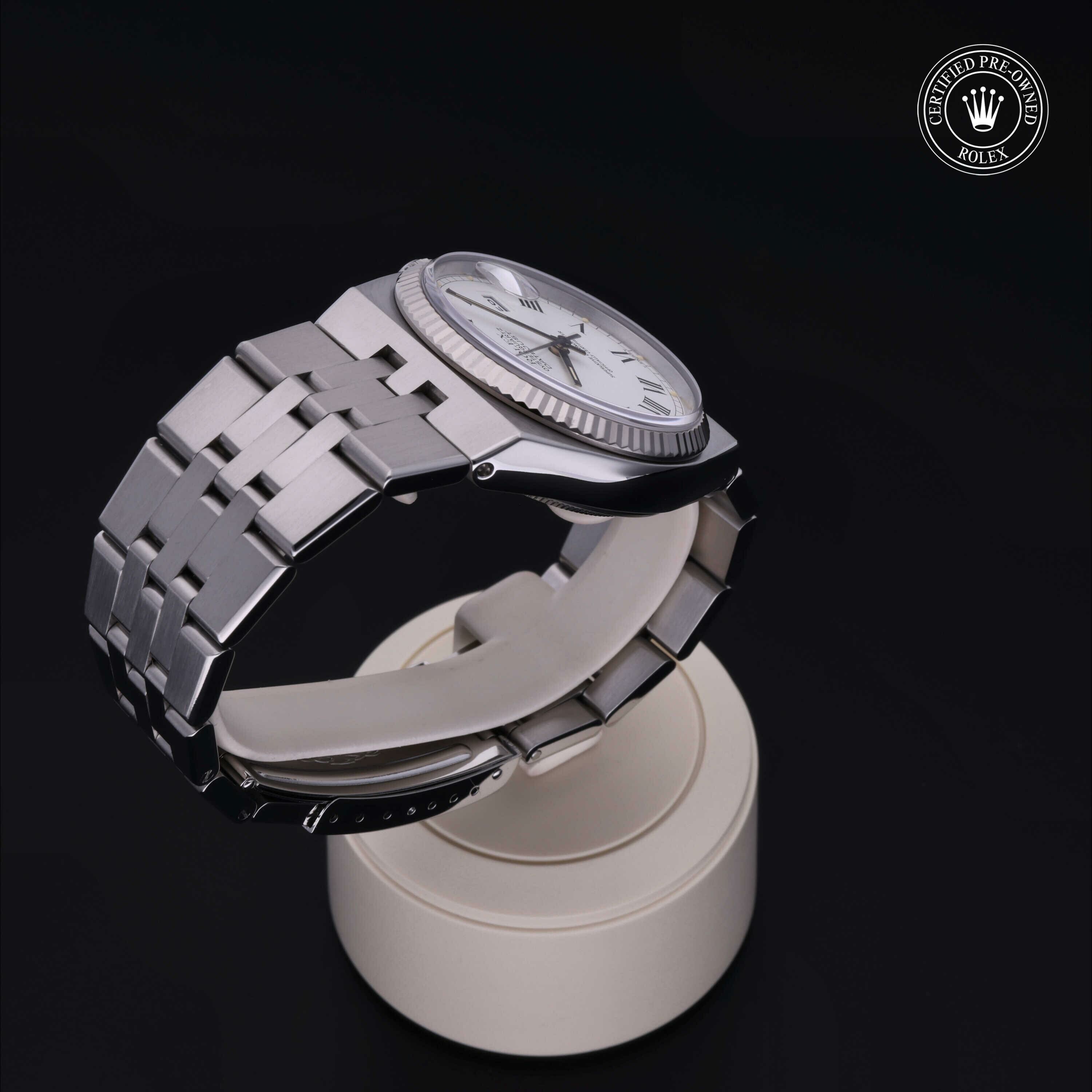 Rolex Oyster Perpetual Datejust 36 in Rolesor 18 Carat White M17014-0005 at Hall of Time - view 24
