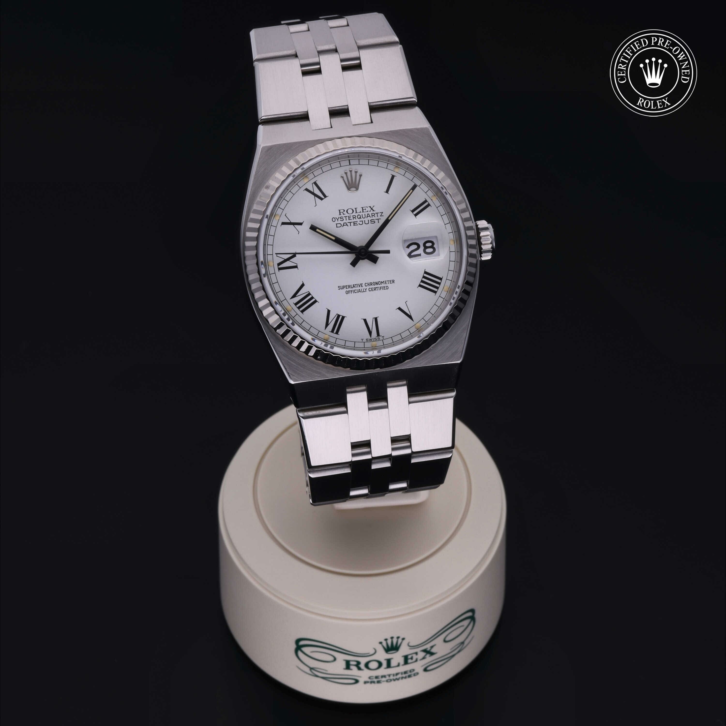 Rolex Oyster Perpetual Datejust 36 in Rolesor 18 Carat White M17014-0005 at Hall of Time - view 36