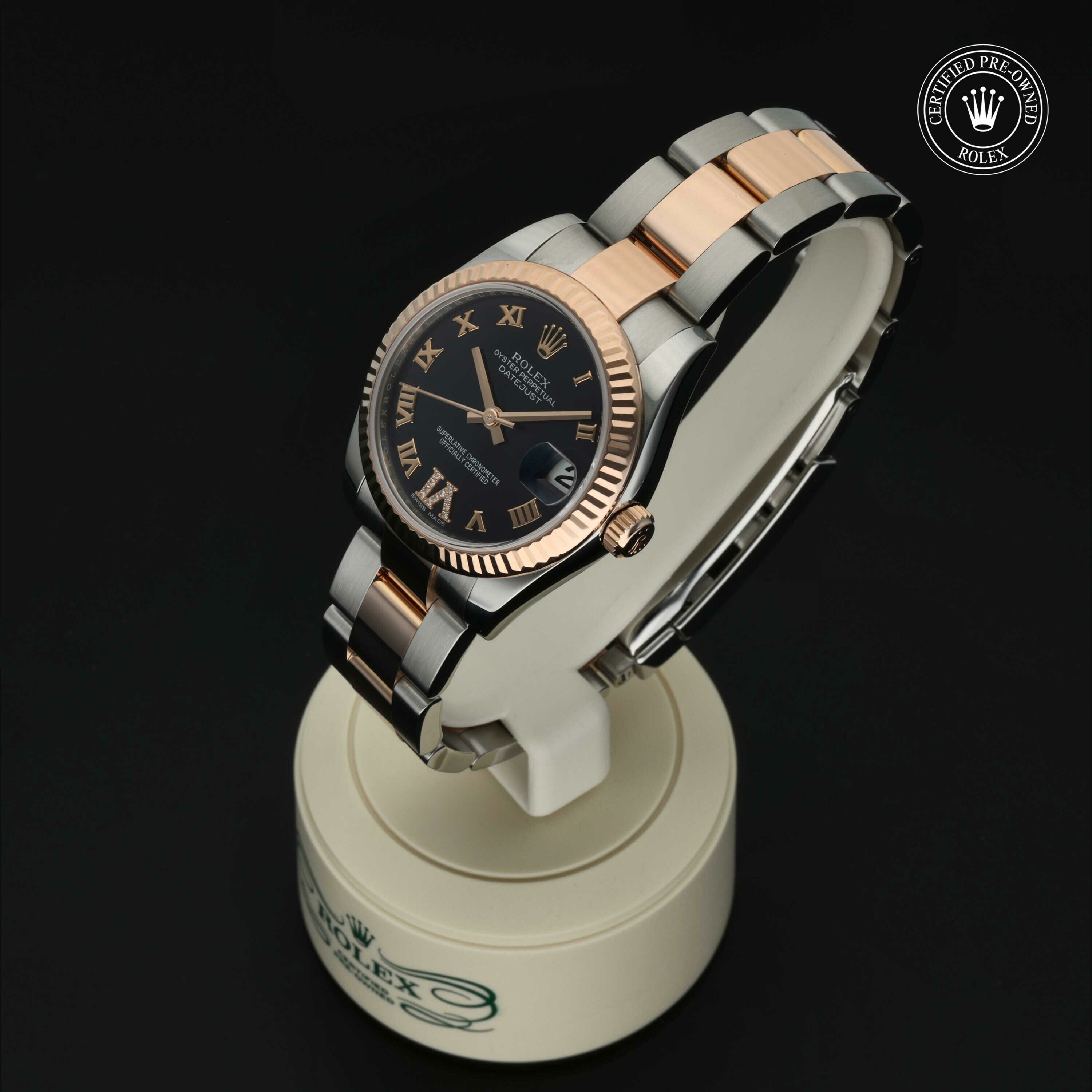 Rolex Datejust 31 in Rolesor 18 karaat Rood M178271-0076 at Hall of Time - vue 6