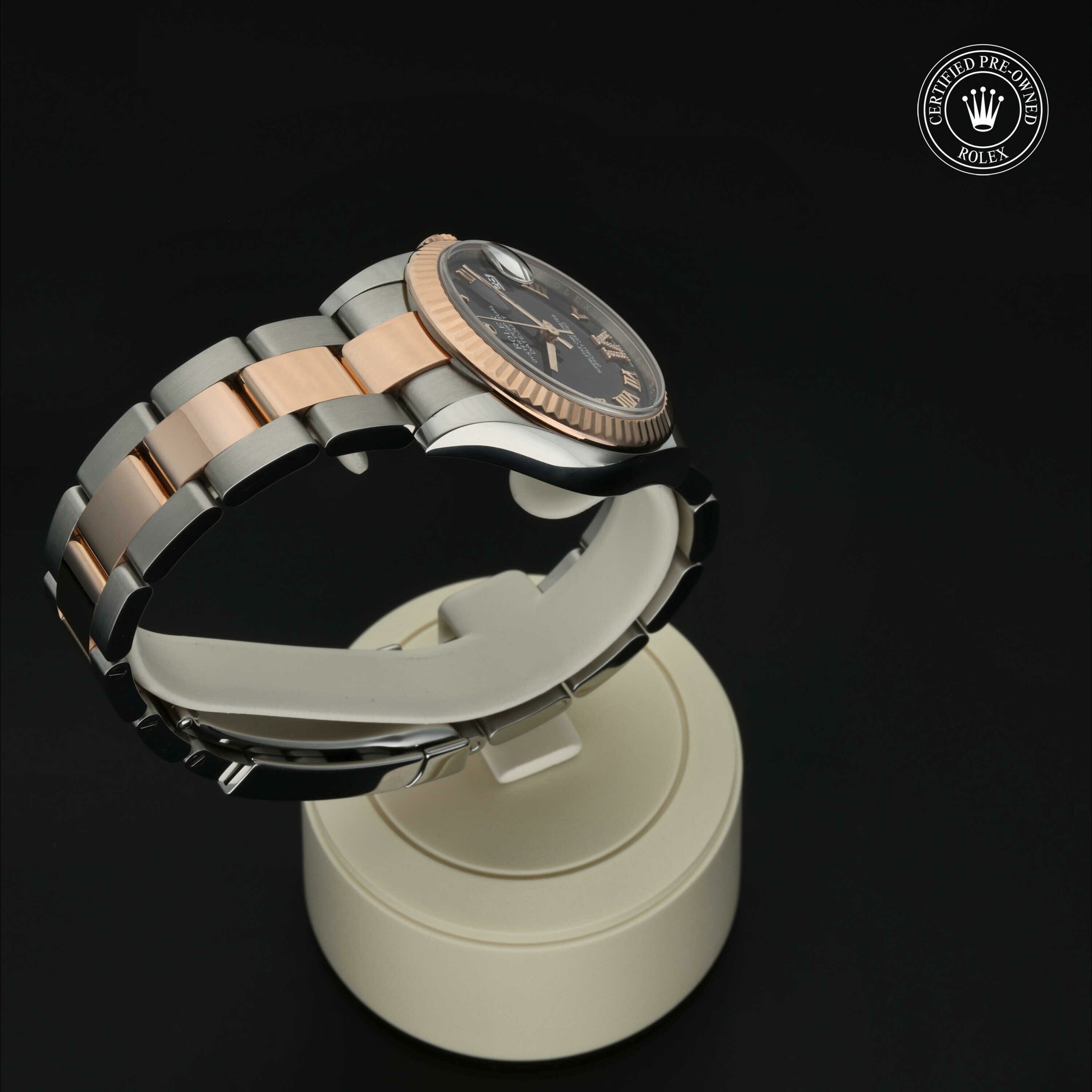 Rolex Datejust 31 in Rolesor 18 karaat Rood M178271-0076 at Hall of Time - vue 25