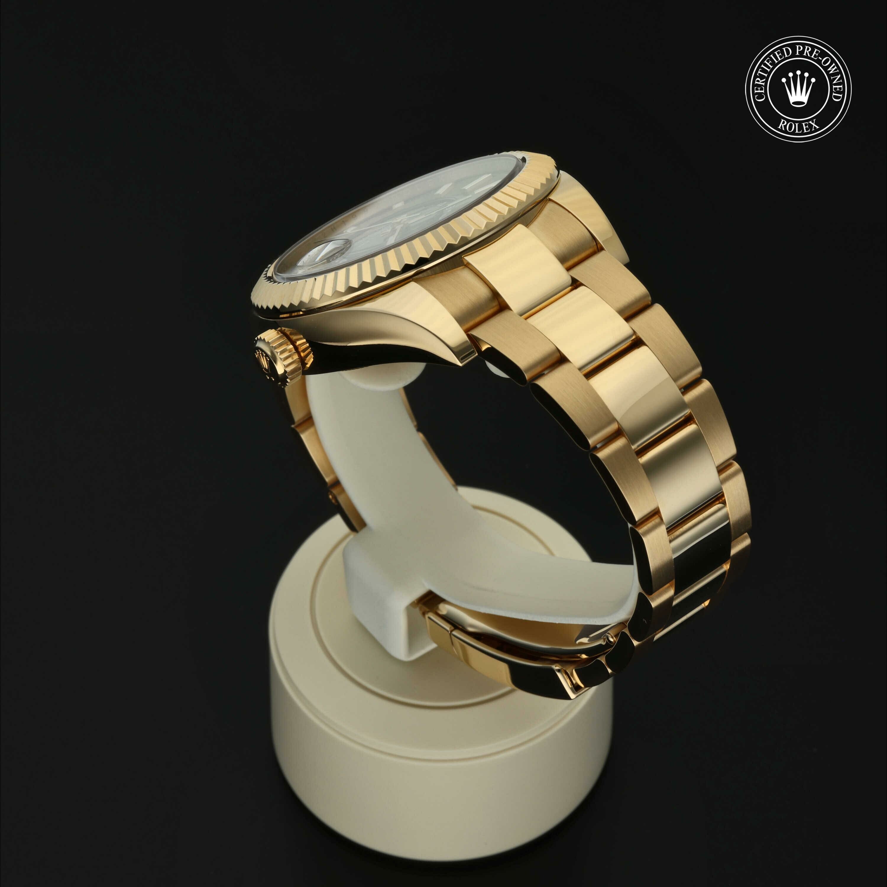 Rolex Sky-Dweller en Or 18 Carat Jaune M326938-0004 chez Hall of Time - vue 15