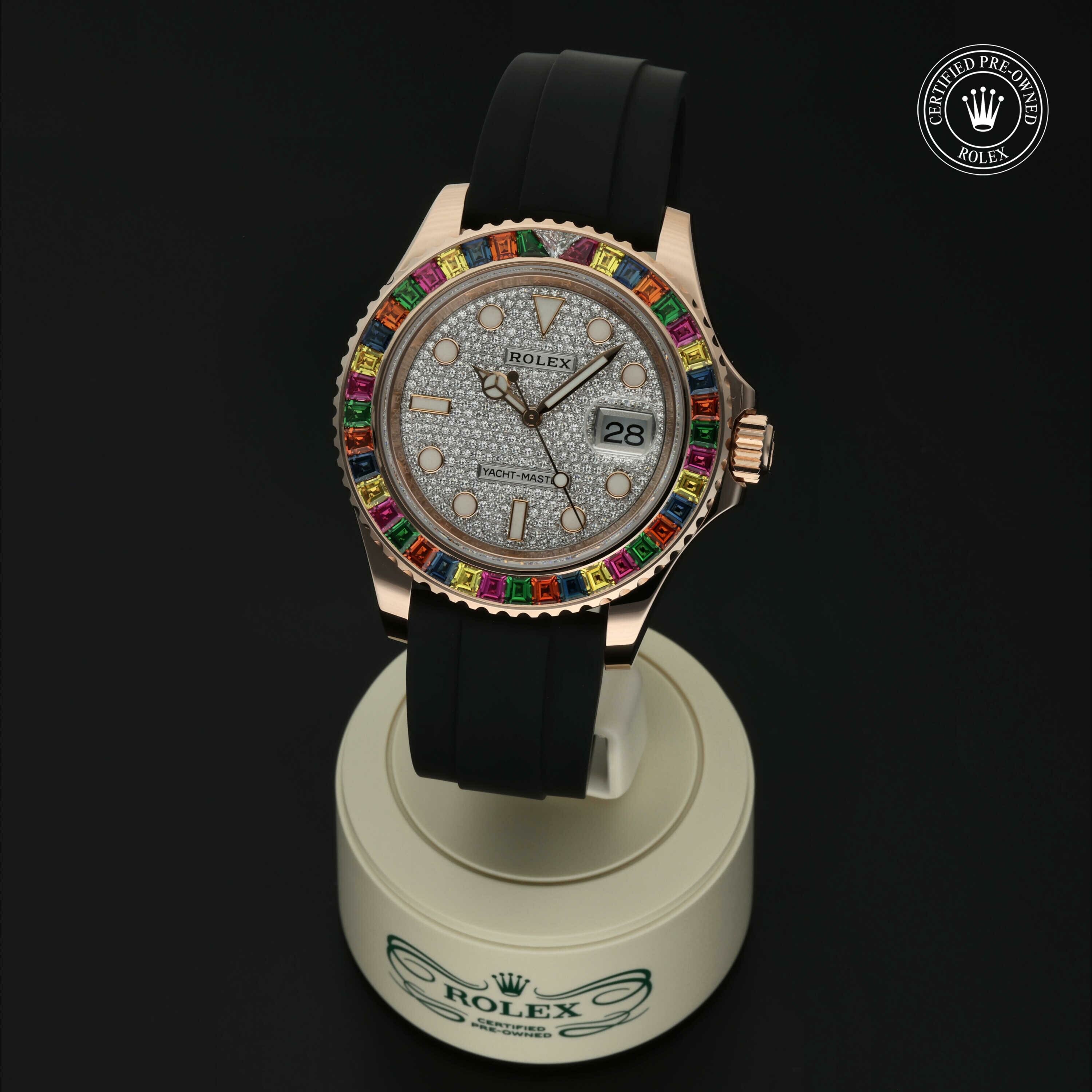 Rolex Oyster Perpetual Yacht-Master 40 in Goud 18 karaat Rood M116695SATS-0001 at Hall of Time - vue 2