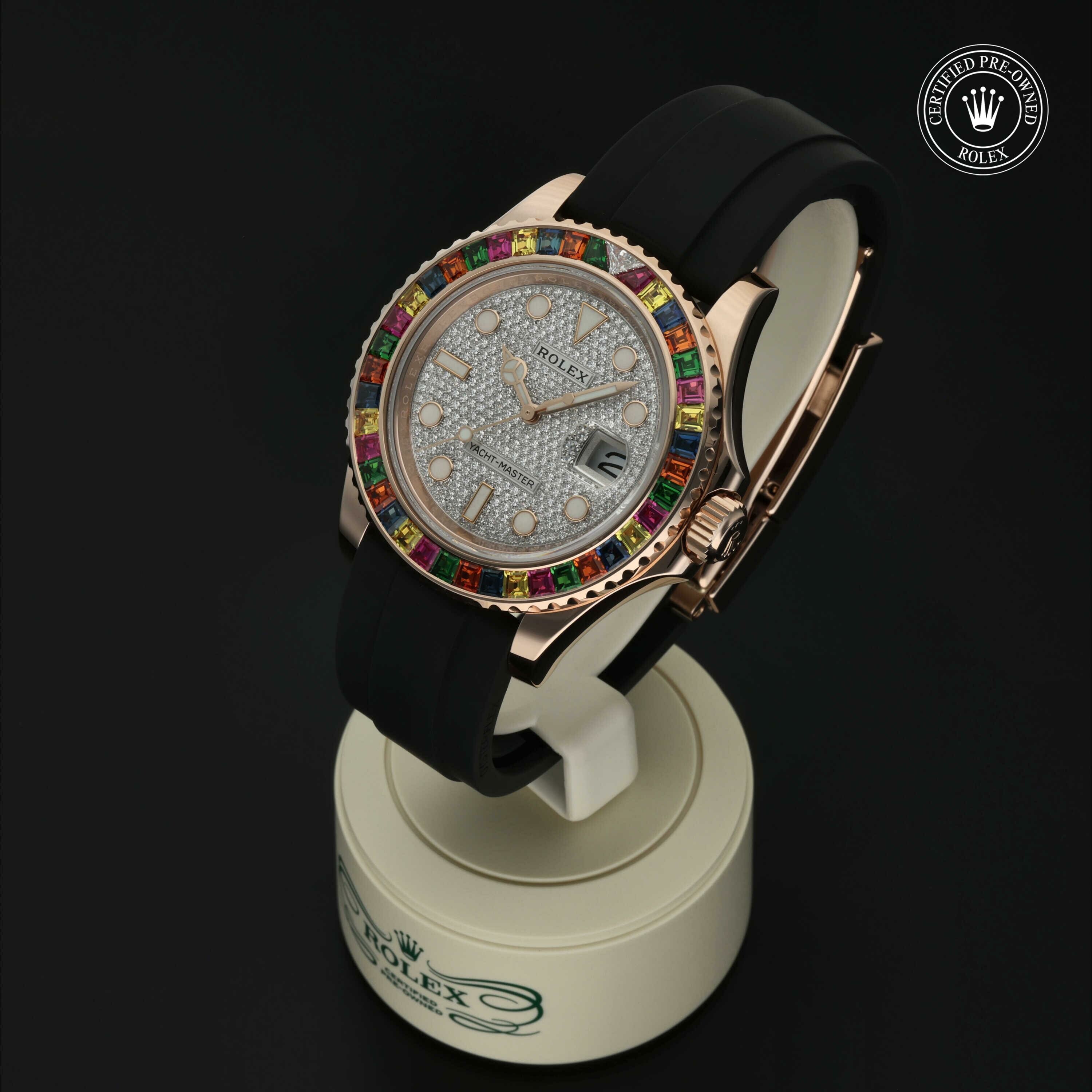 Rolex Oyster Perpetual Yacht-Master 40 in Goud 18 karaat Rood M116695SATS-0001 at Hall of Time - vue 5