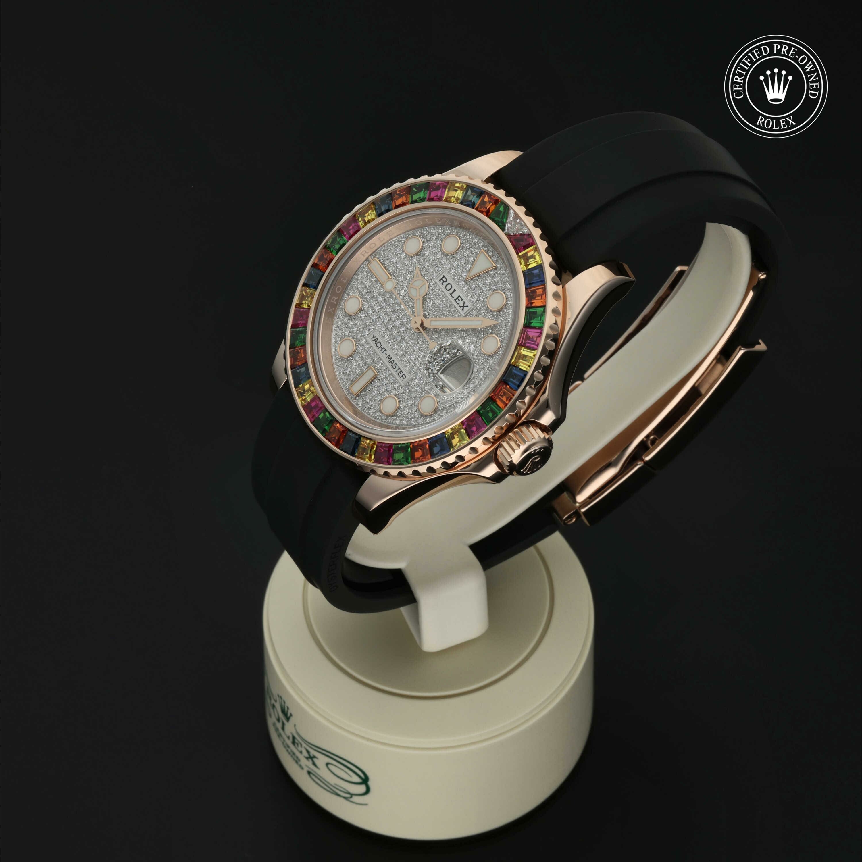 Rolex Oyster Perpetual Yacht-Master 40 in Goud 18 karaat Rood M116695SATS-0001 at Hall of Time - vue 7