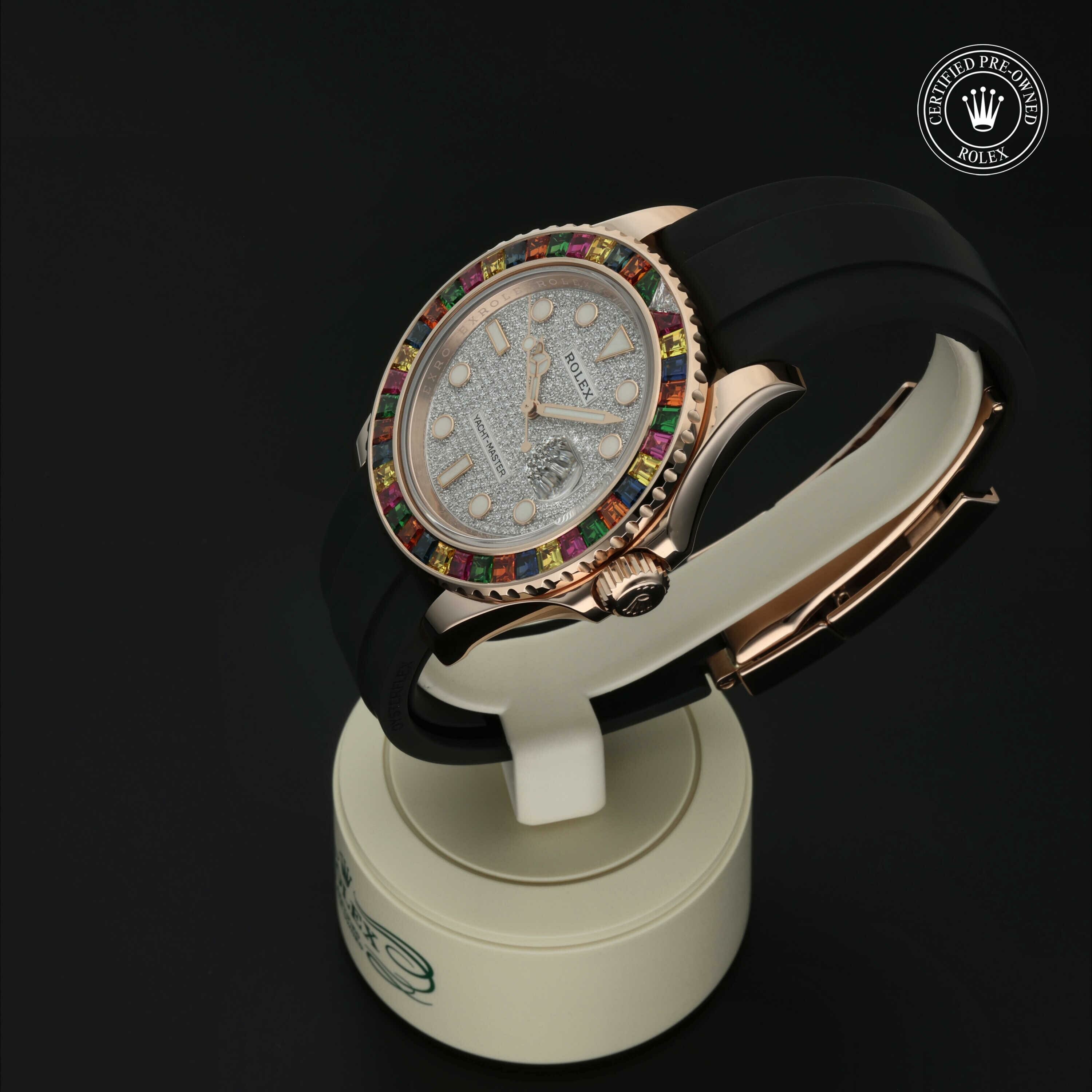 Rolex Oyster Perpetual Yacht-Master 40 in Goud 18 karaat Rood M116695SATS-0001 at Hall of Time - vue 8