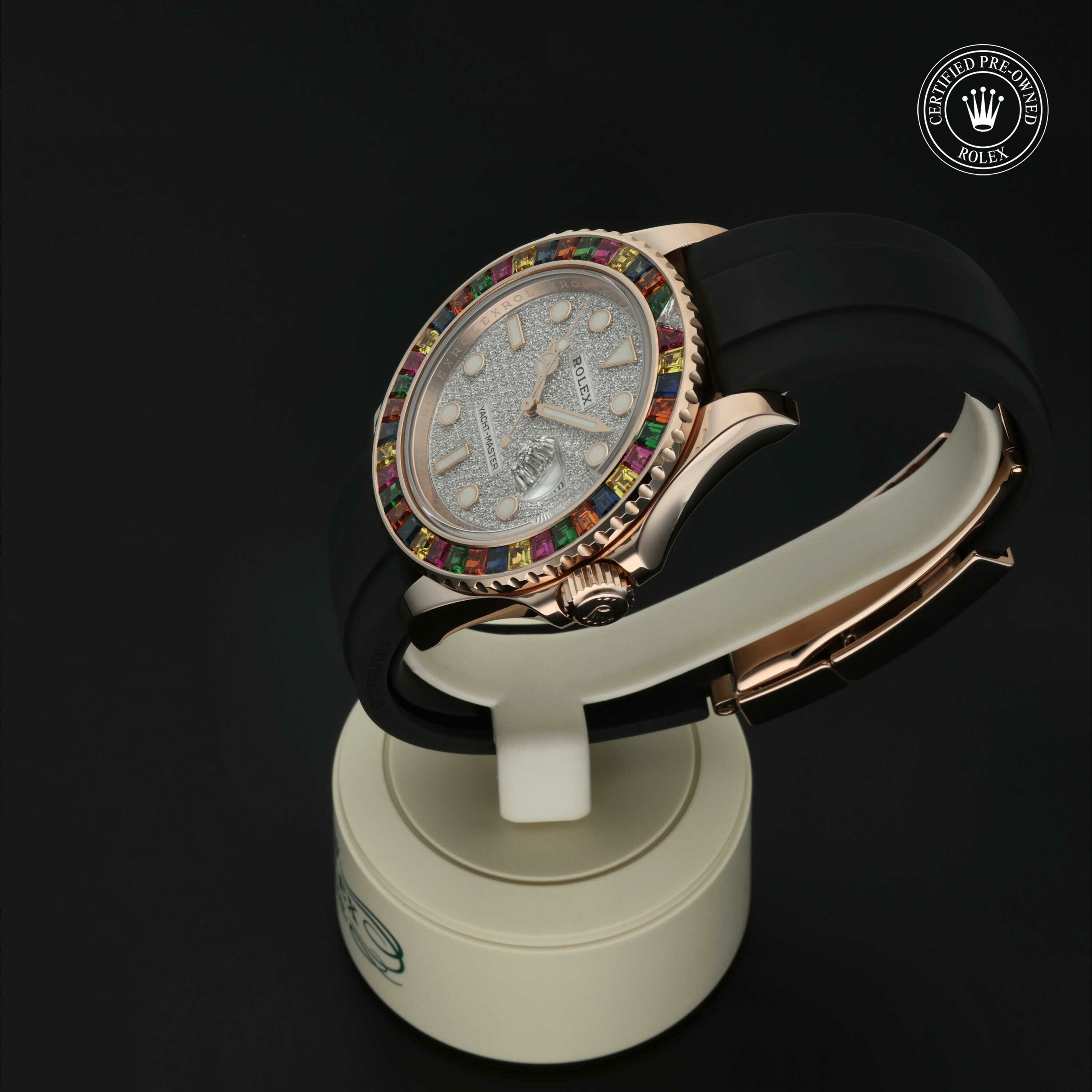 Rolex Oyster Perpetual Yacht-Master 40 in Goud 18 karaat Rood M116695SATS-0001 at Hall of Time - vue 9