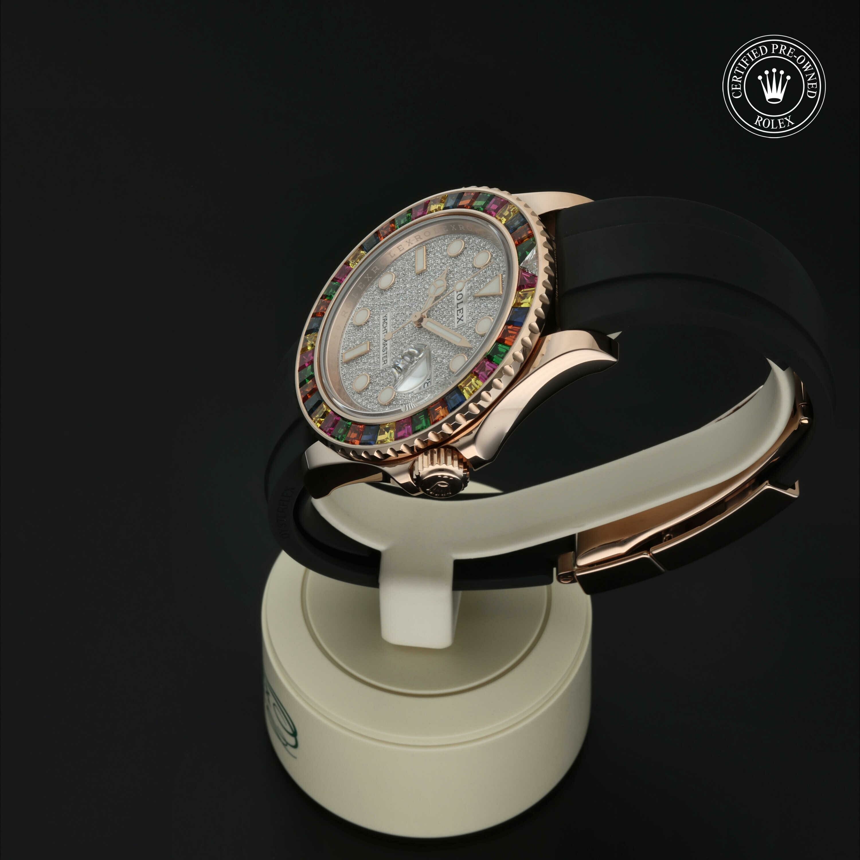 Rolex Oyster Perpetual Yacht-Master 40 in Goud 18 karaat Rood M116695SATS-0001 at Hall of Time - vue 10