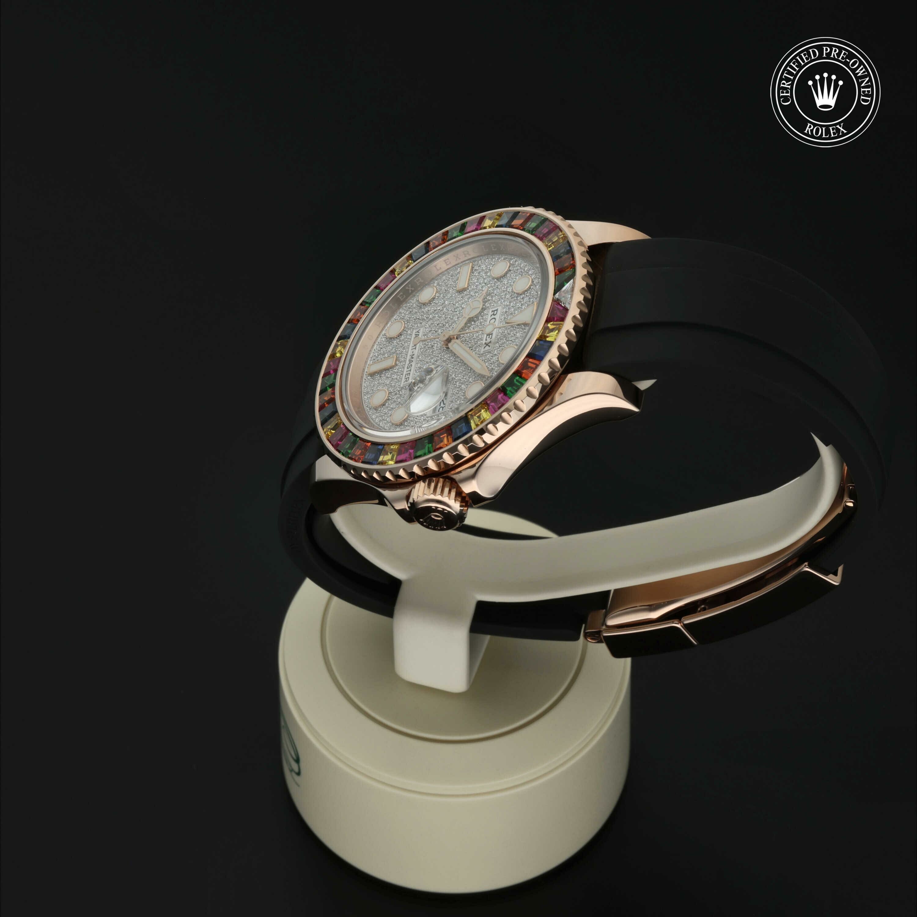 Rolex Oyster Perpetual Yacht-Master 40 in Goud 18 karaat Rood M116695SATS-0001 at Hall of Time - vue 11