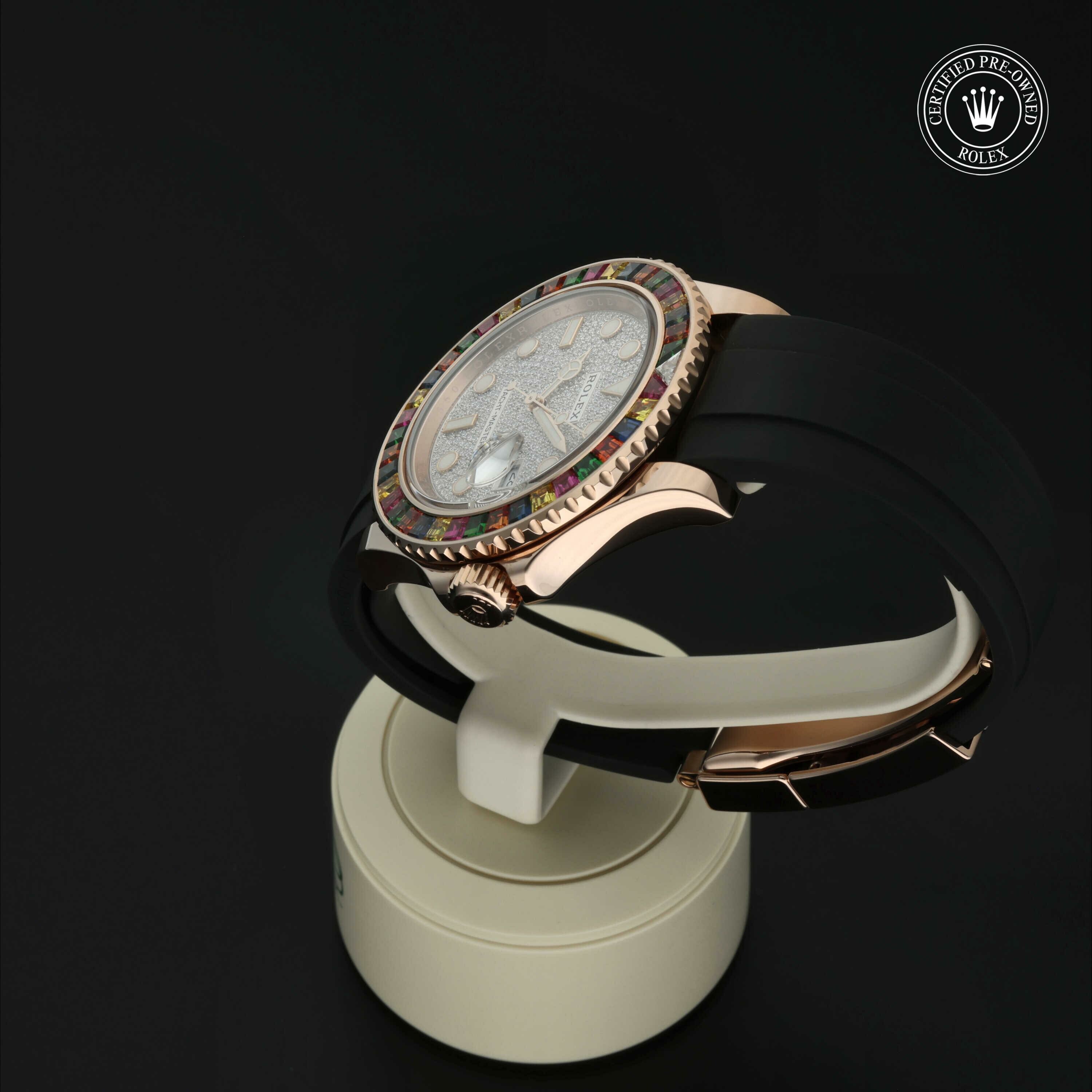 Rolex Oyster Perpetual Yacht-Master 40 in Goud 18 karaat Rood M116695SATS-0001 at Hall of Time - vue 12