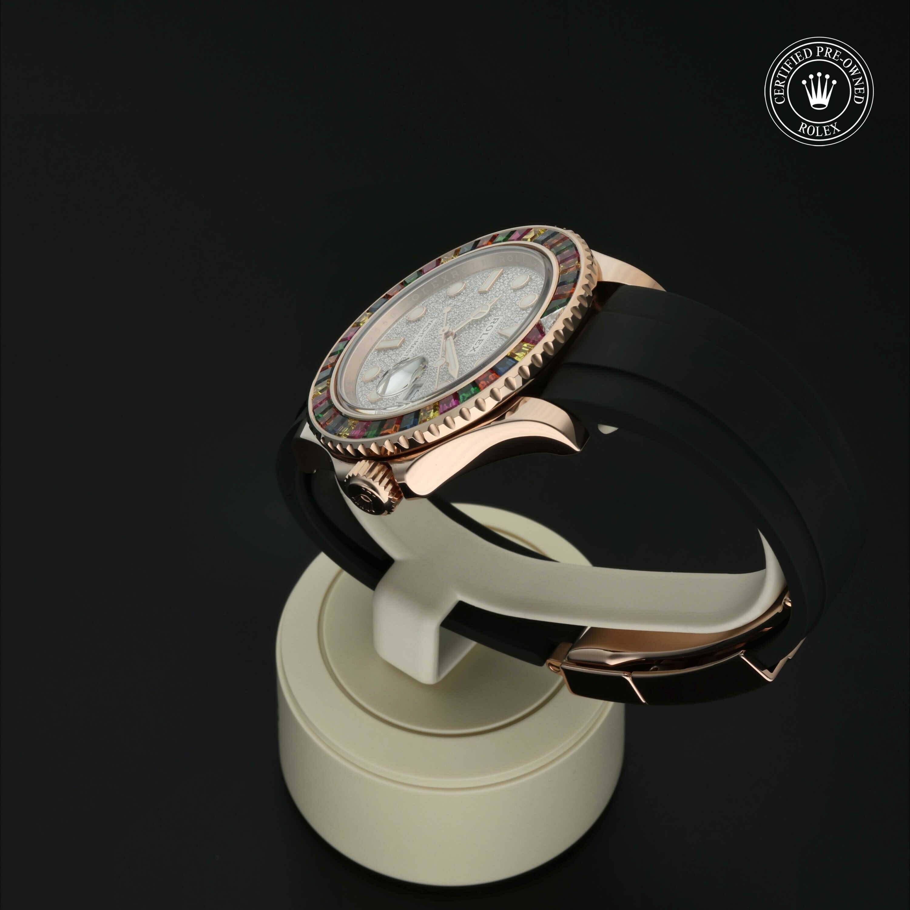Rolex Oyster Perpetual Yacht-Master 40 in Goud 18 karaat Rood M116695SATS-0001 at Hall of Time - vue 13