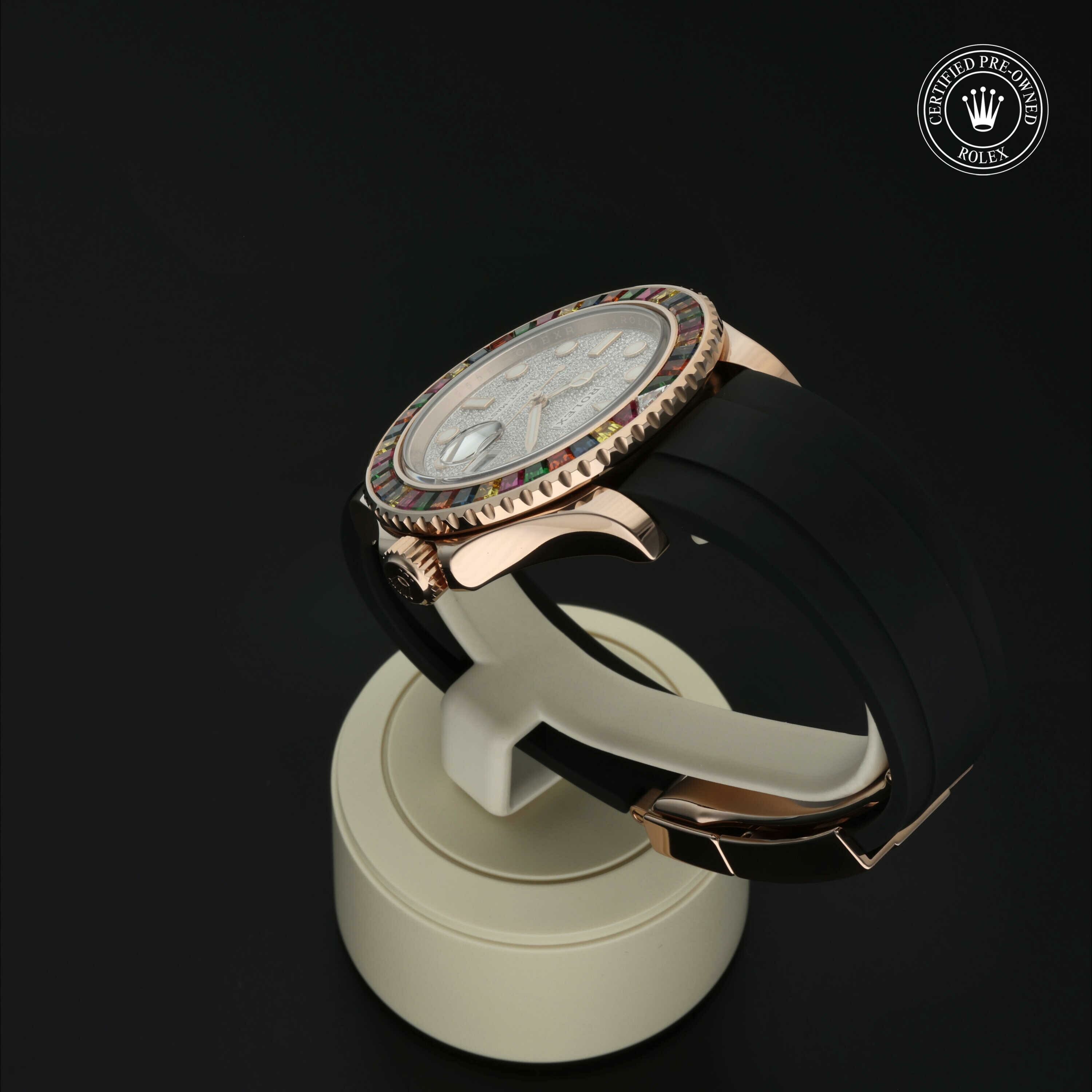Rolex Oyster Perpetual Yacht-Master 40 in Goud 18 karaat Rood M116695SATS-0001 at Hall of Time - vue 14