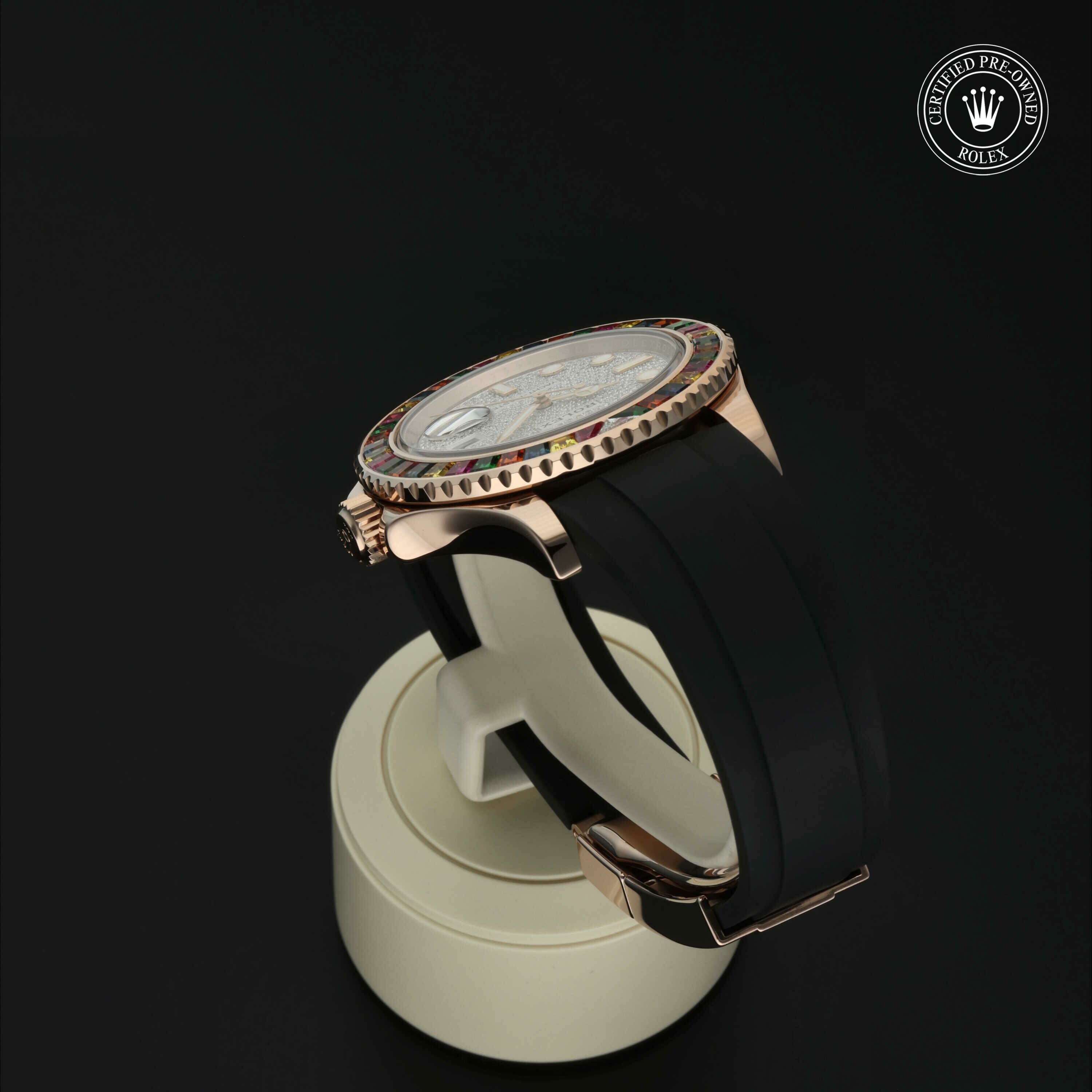 Rolex Oyster Perpetual Yacht-Master 40 in Goud 18 karaat Rood M116695SATS-0001 at Hall of Time - vue 16