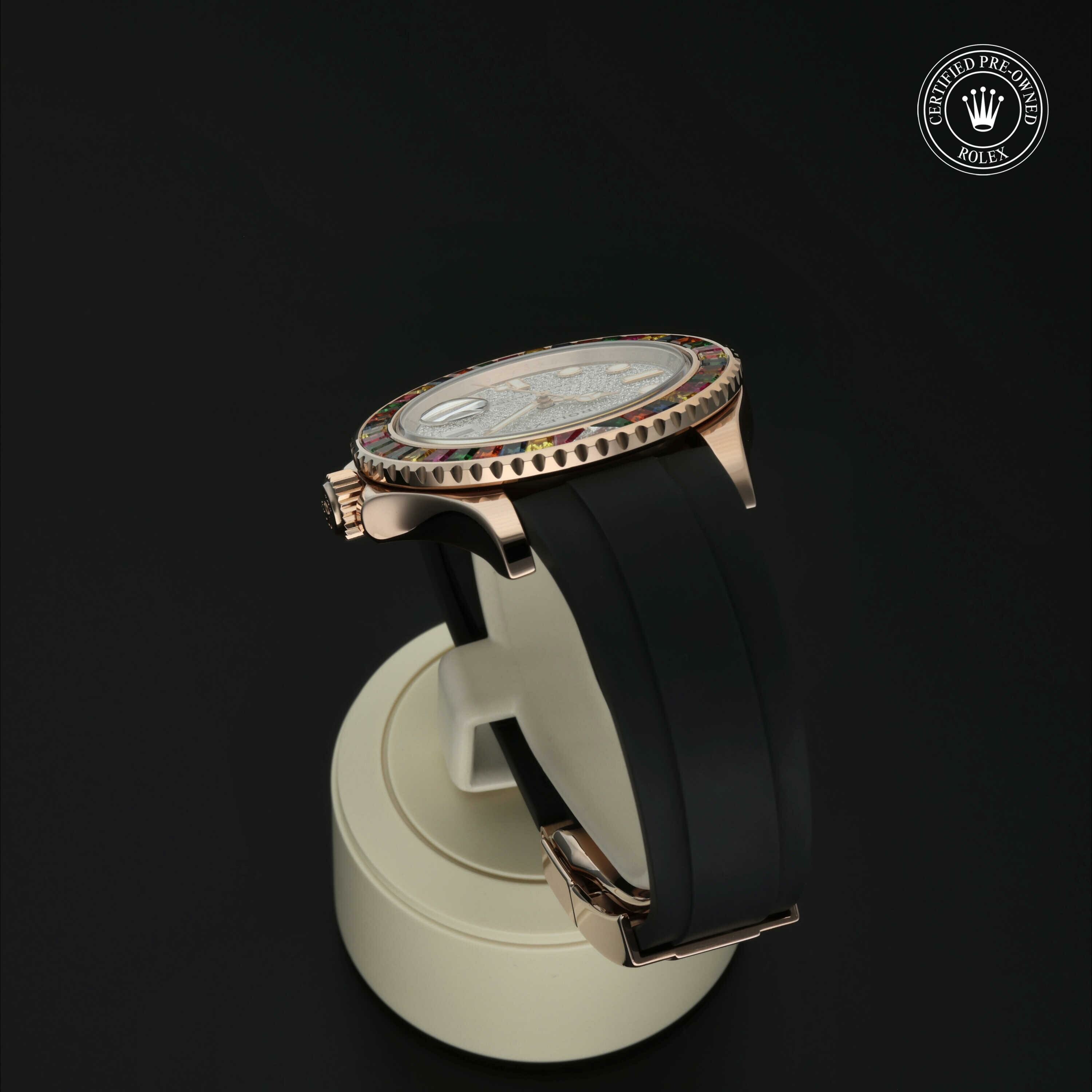 Rolex Oyster Perpetual Yacht-Master 40 in Goud 18 karaat Rood M116695SATS-0001 at Hall of Time - vue 17