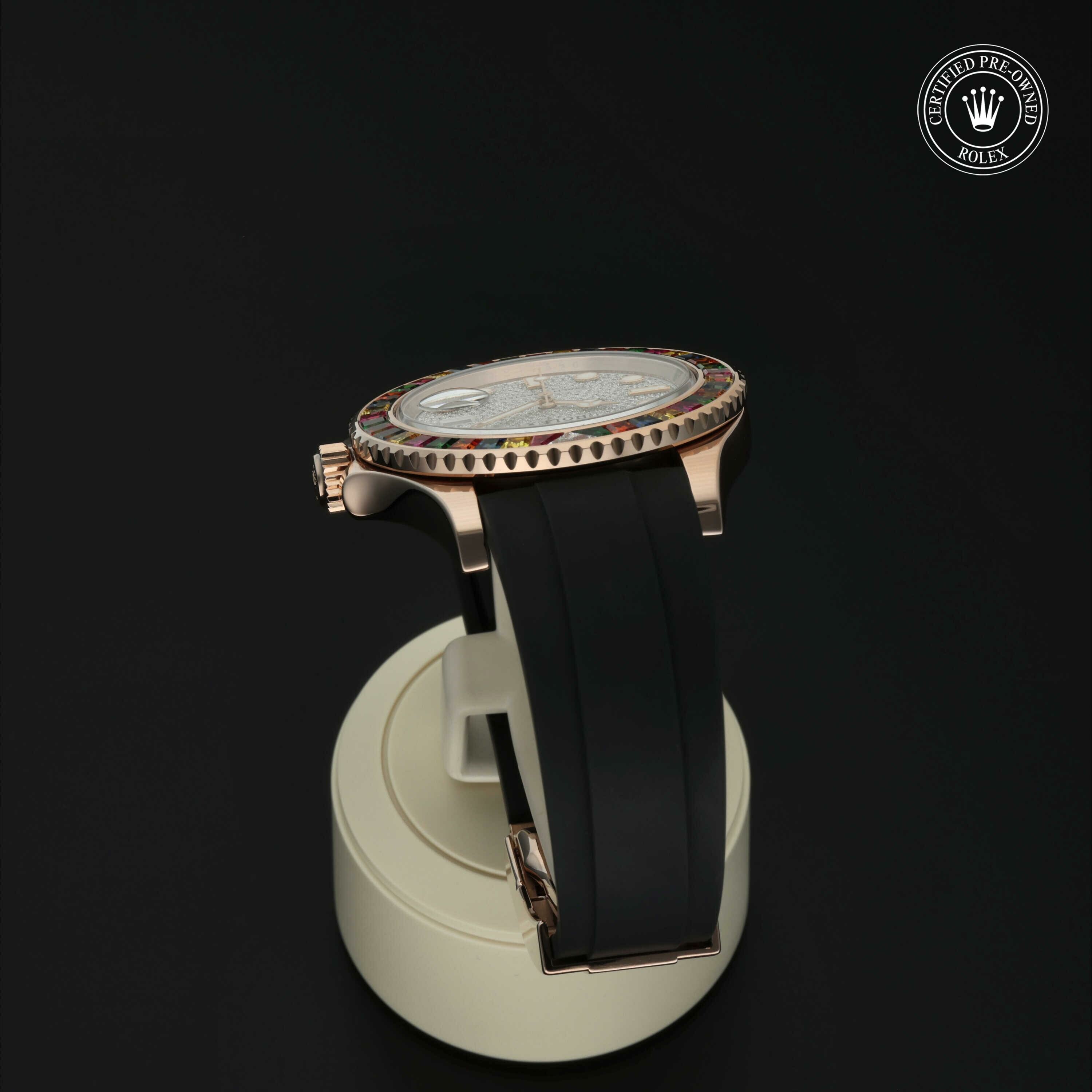 Rolex Oyster Perpetual Yacht-Master 40 in Goud 18 karaat Rood M116695SATS-0001 at Hall of Time - vue 18