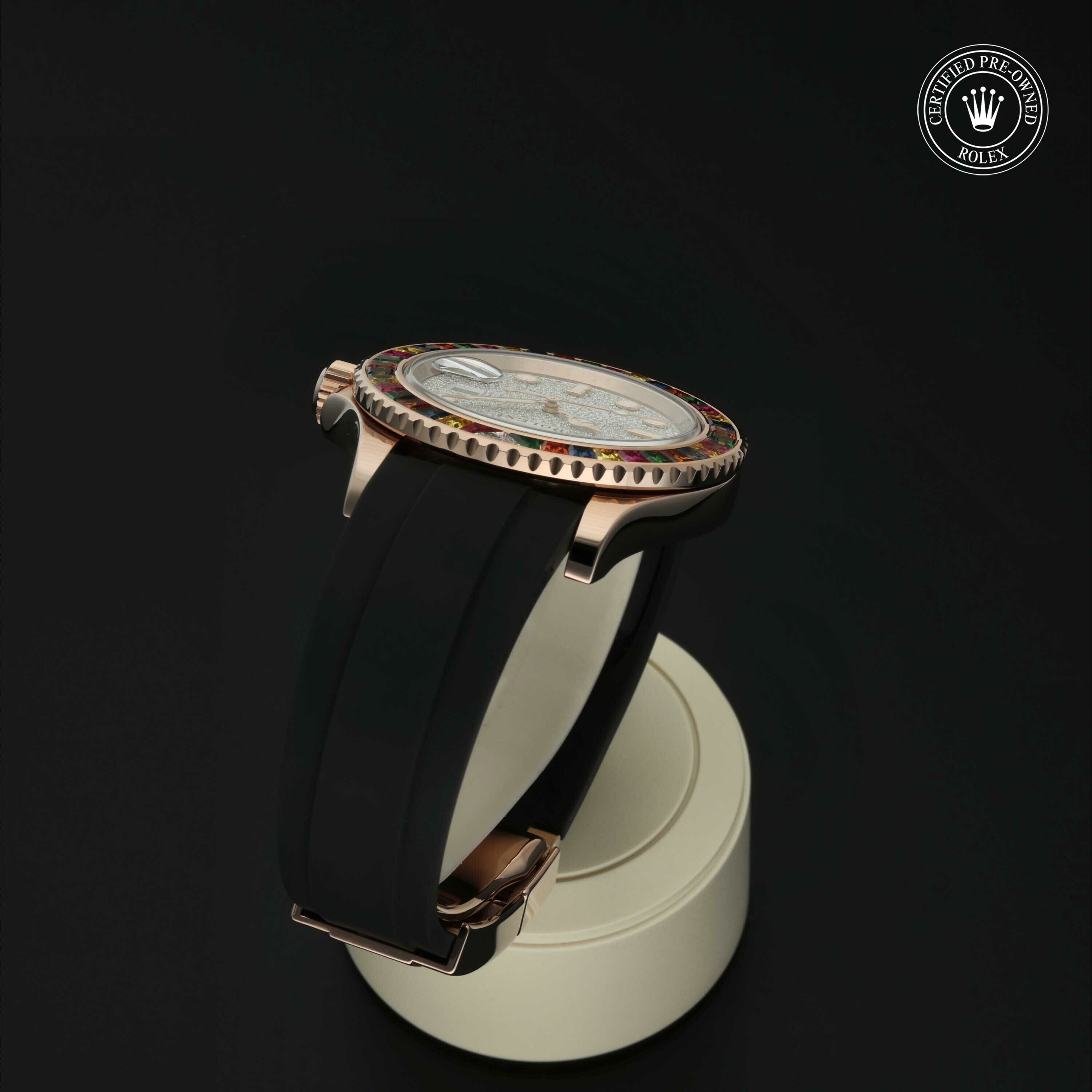 Rolex Oyster Perpetual Yacht-Master 40 in Goud 18 karaat Rood M116695SATS-0001 at Hall of Time - vue 21
