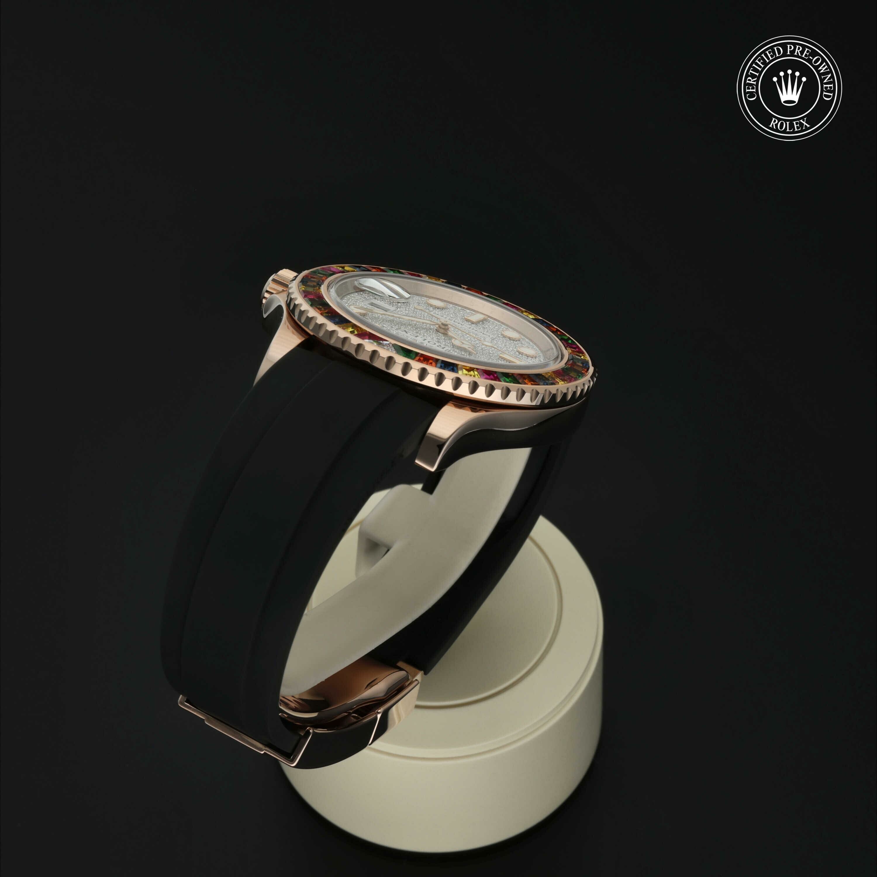 Rolex Oyster Perpetual Yacht-Master 40 in Goud 18 karaat Rood M116695SATS-0001 at Hall of Time - vue 22