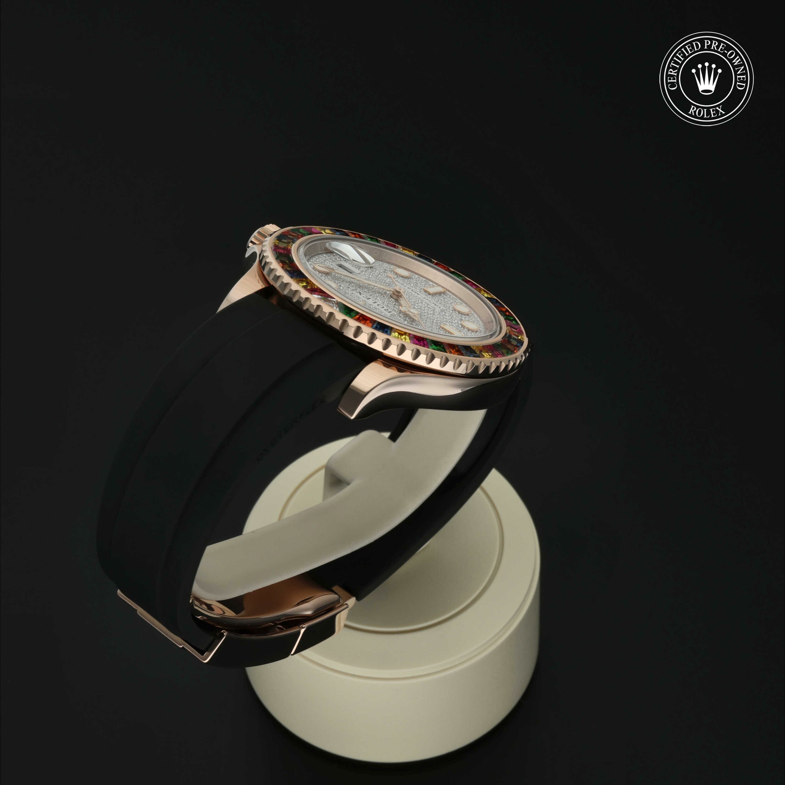 Rolex Oyster Perpetual Yacht-Master 40 in Goud 18 karaat Rood M116695SATS-0001 at Hall of Time - vue 23