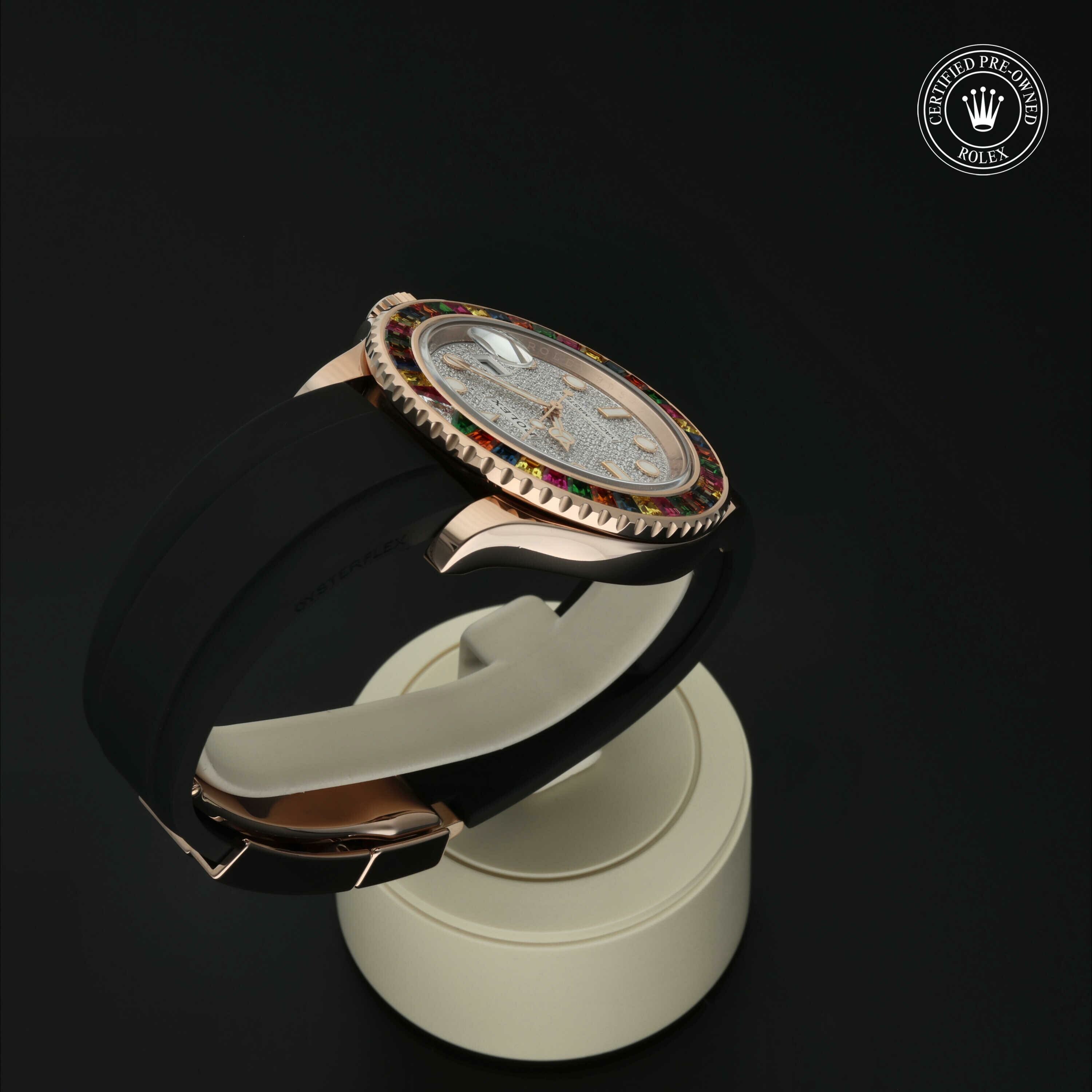 Rolex Oyster Perpetual Yacht-Master 40 in Goud 18 karaat Rood M116695SATS-0001 at Hall of Time - vue 24
