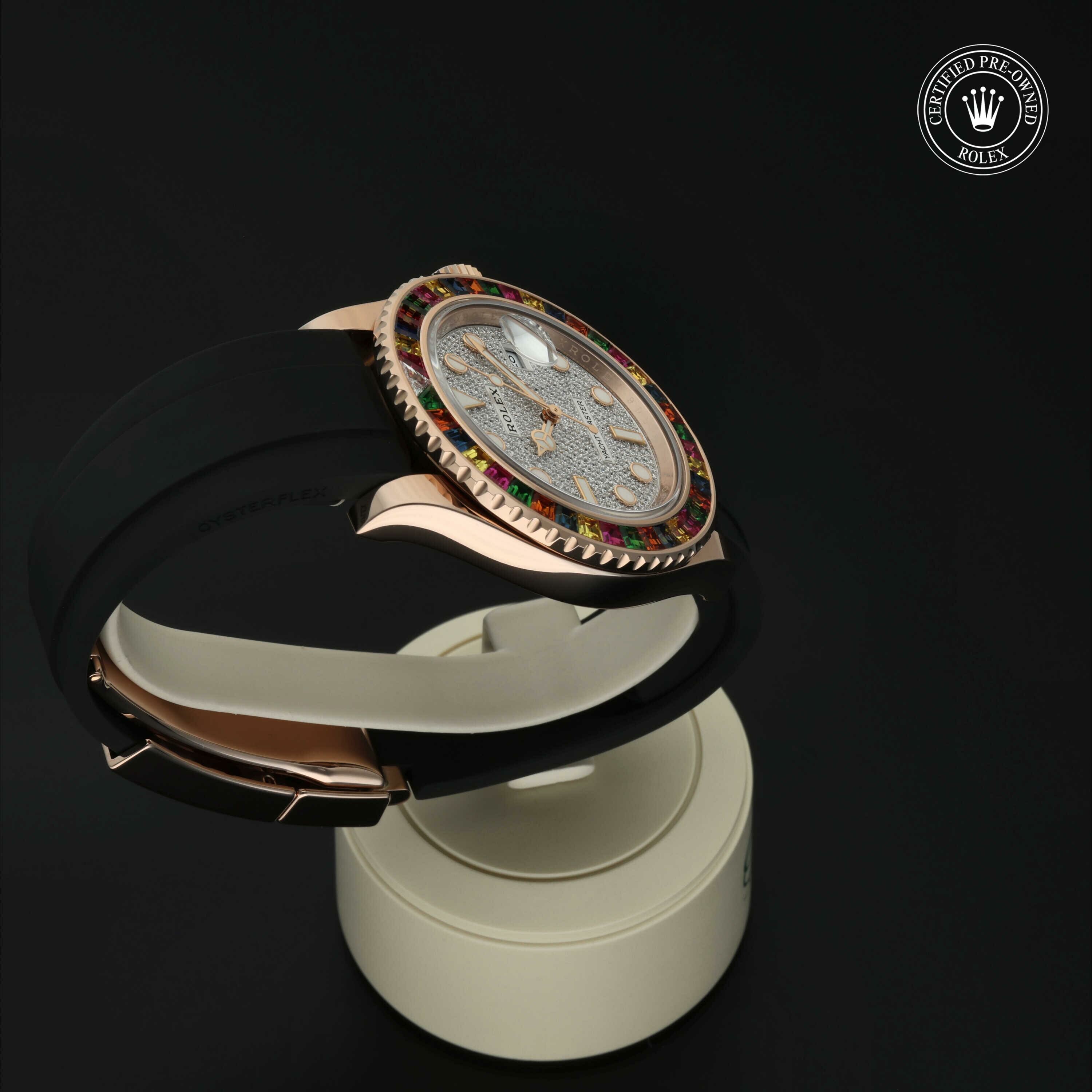 Rolex Oyster Perpetual Yacht-Master 40 in Goud 18 karaat Rood M116695SATS-0001 at Hall of Time - vue 26