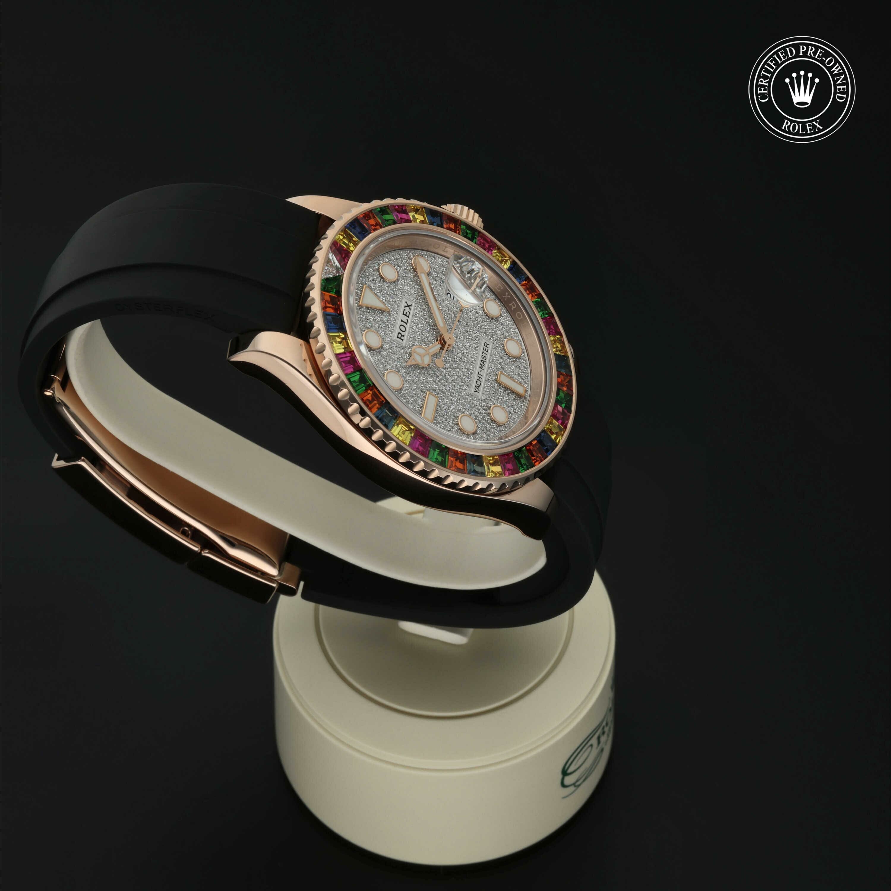 Rolex Oyster Perpetual Yacht-Master 40 in Goud 18 karaat Rood M116695SATS-0001 at Hall of Time - vue 29