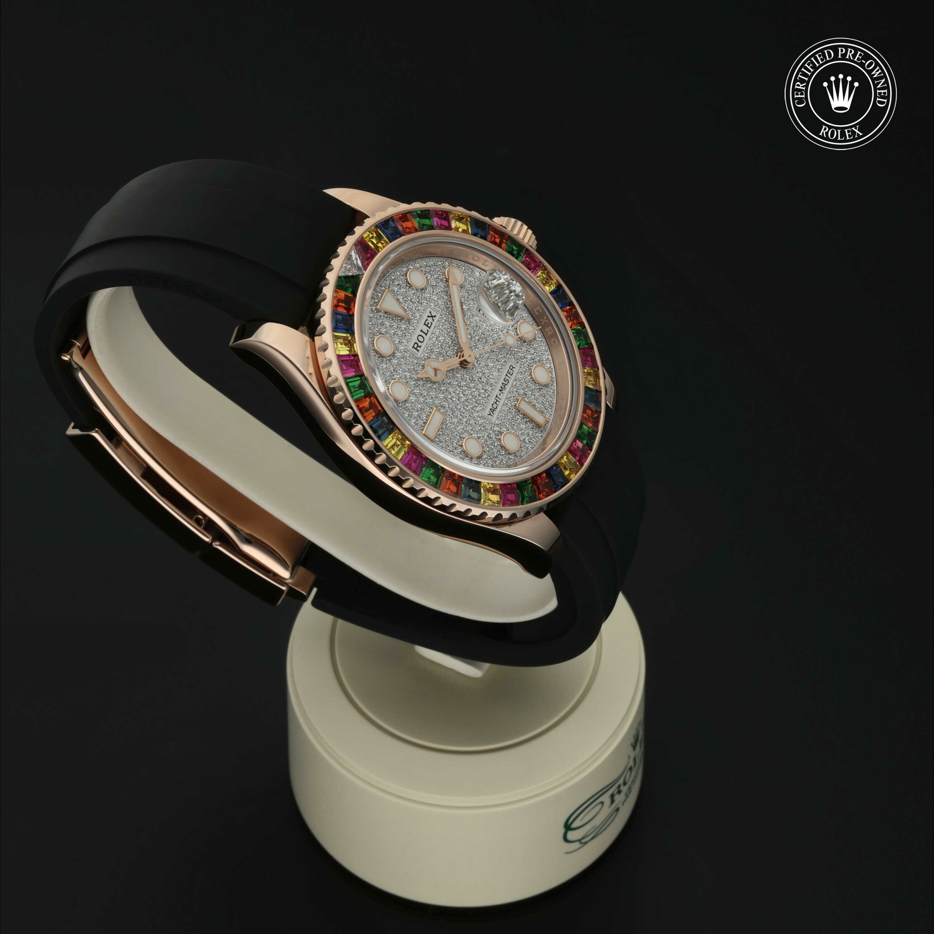 Rolex Oyster Perpetual Yacht-Master 40 in Goud 18 karaat Rood M116695SATS-0001 at Hall of Time - vue 30