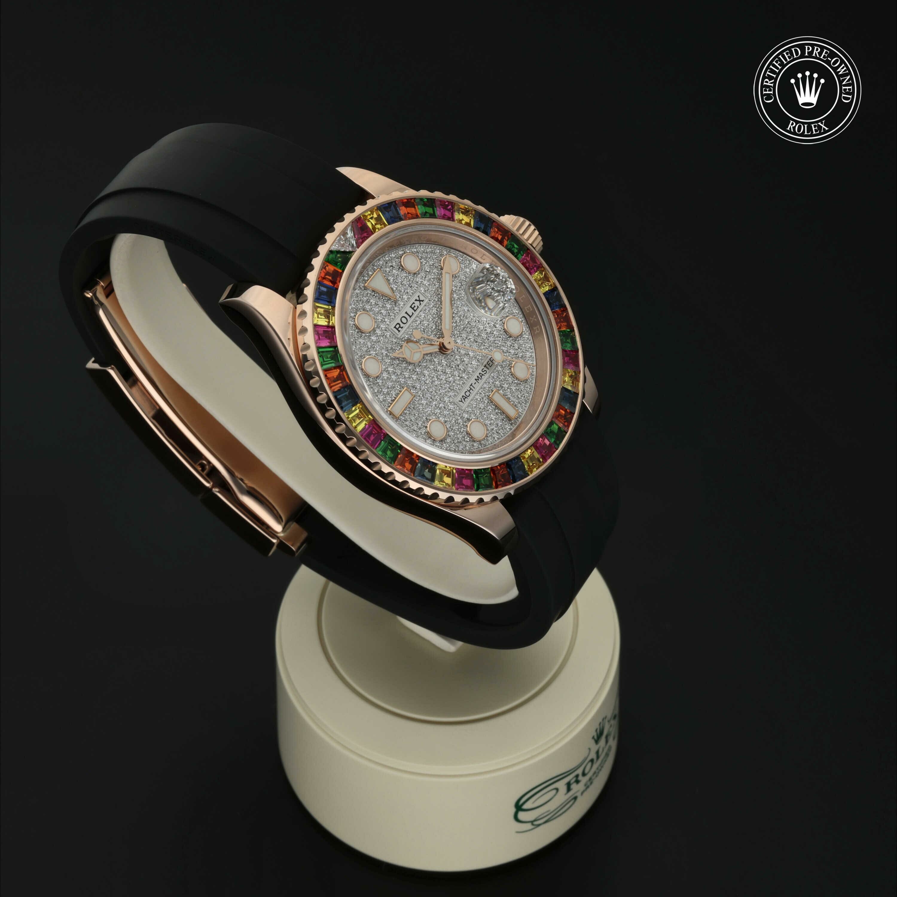 Rolex Oyster Perpetual Yacht-Master 40 in Goud 18 karaat Rood M116695SATS-0001 at Hall of Time - vue 31