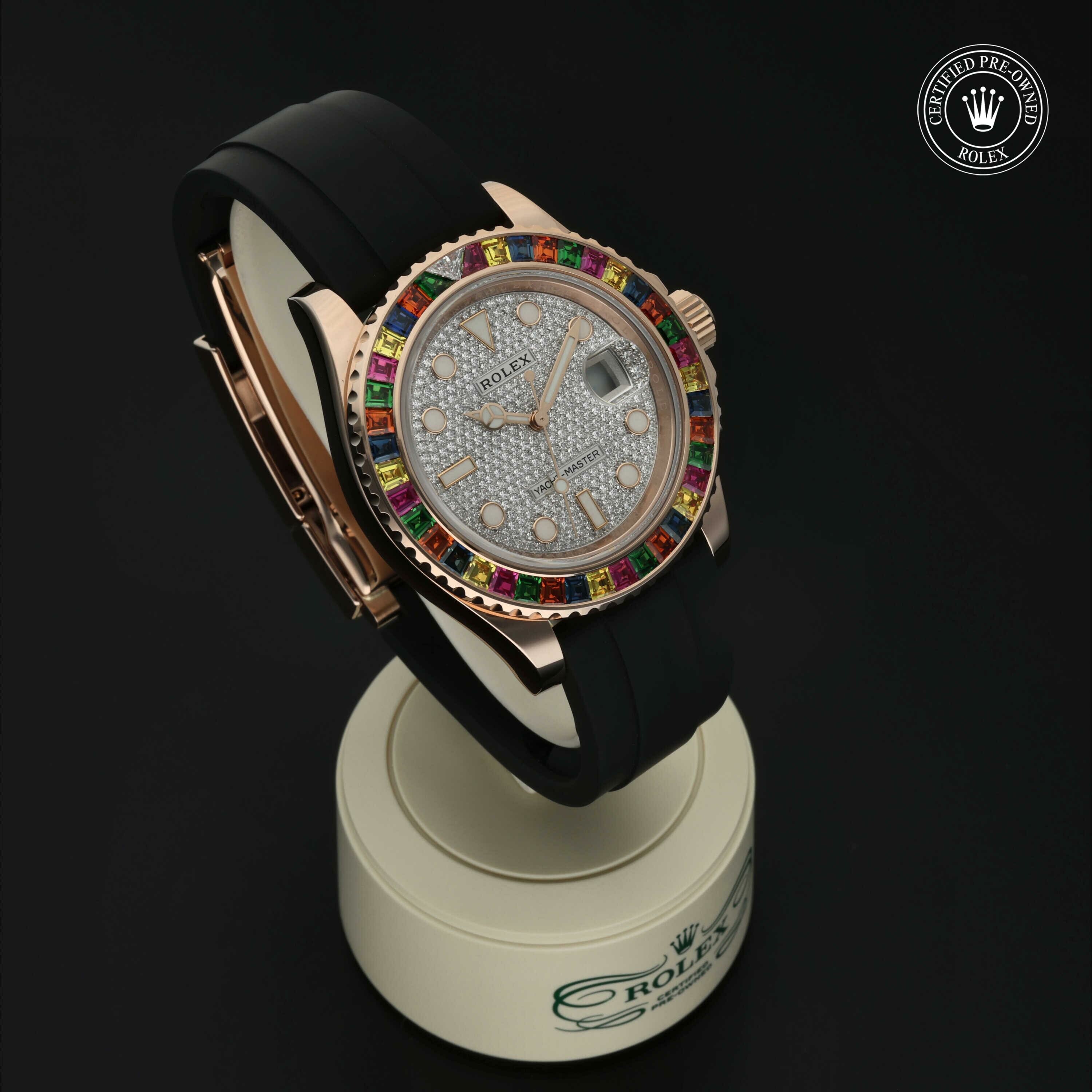 Rolex Oyster Perpetual Yacht-Master 40 in Goud 18 karaat Rood M116695SATS-0001 at Hall of Time - vue 33