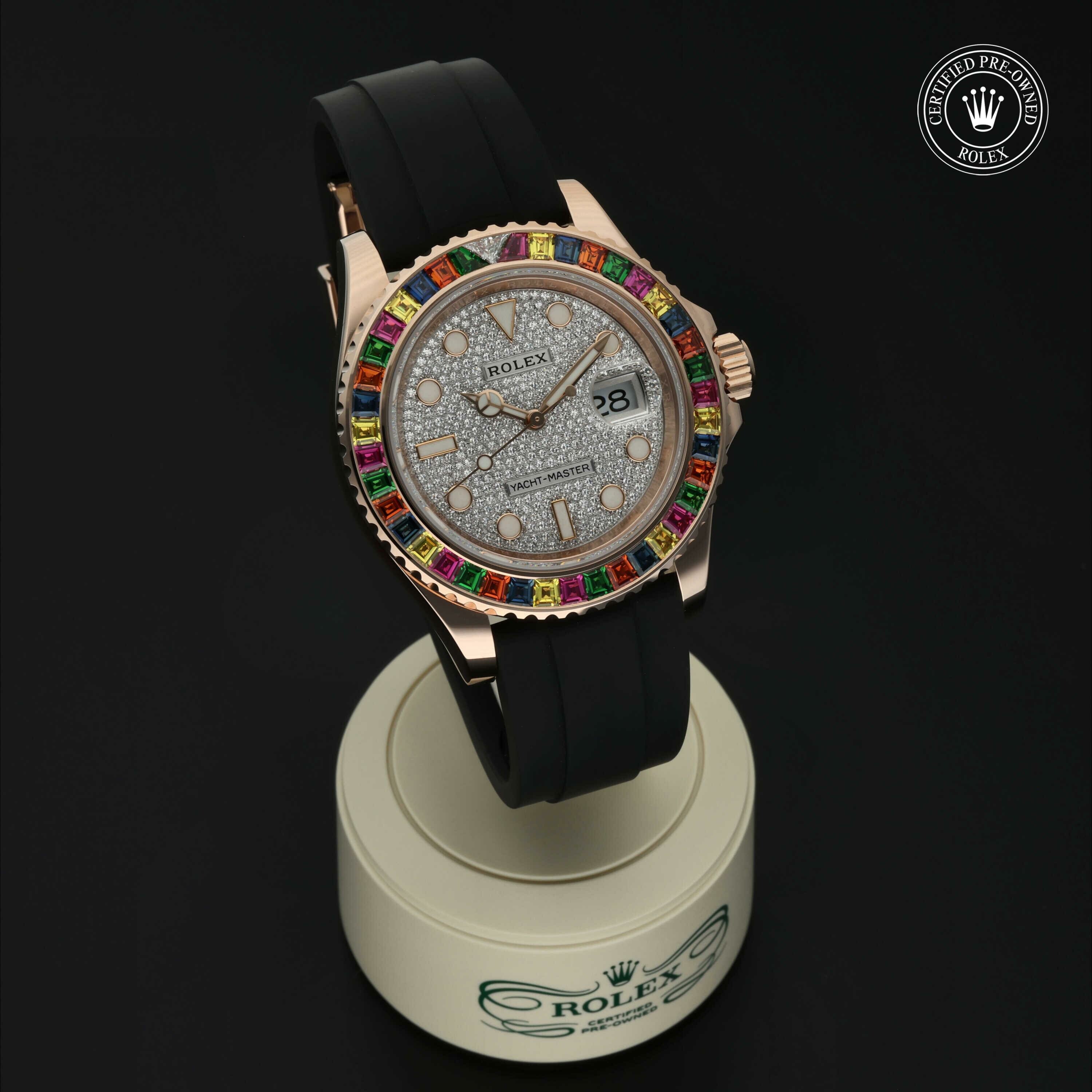Rolex Oyster Perpetual Yacht-Master 40 in Goud 18 karaat Rood M116695SATS-0001 at Hall of Time - vue 35