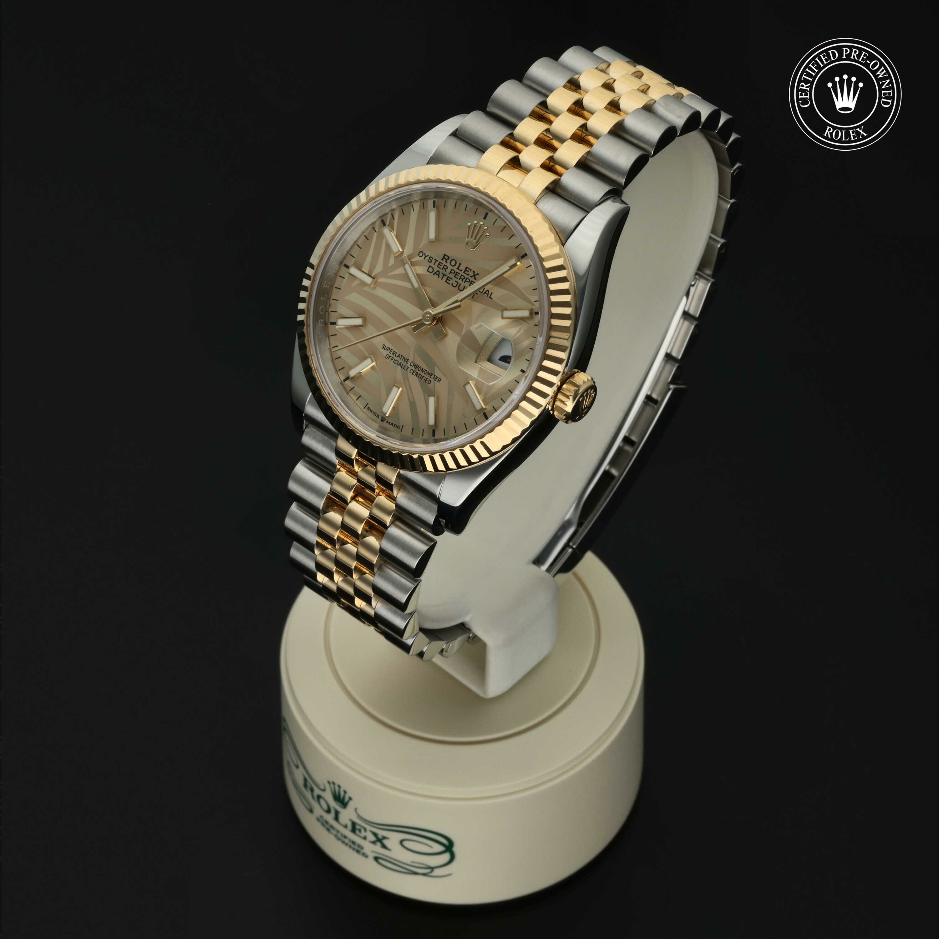 Rolex Datejust 36 en Rolesor 18 Carat Jaune M126233-0037 chez Hall of Time - vue 5