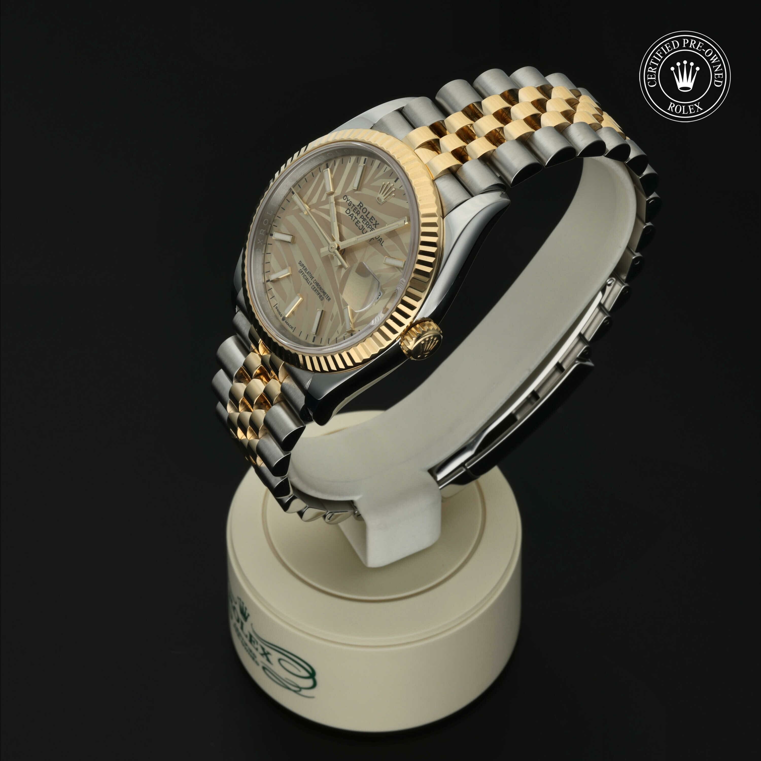 Rolex Datejust 36 en Rolesor 18 Carat Jaune M126233-0037 chez Hall of Time - vue 7