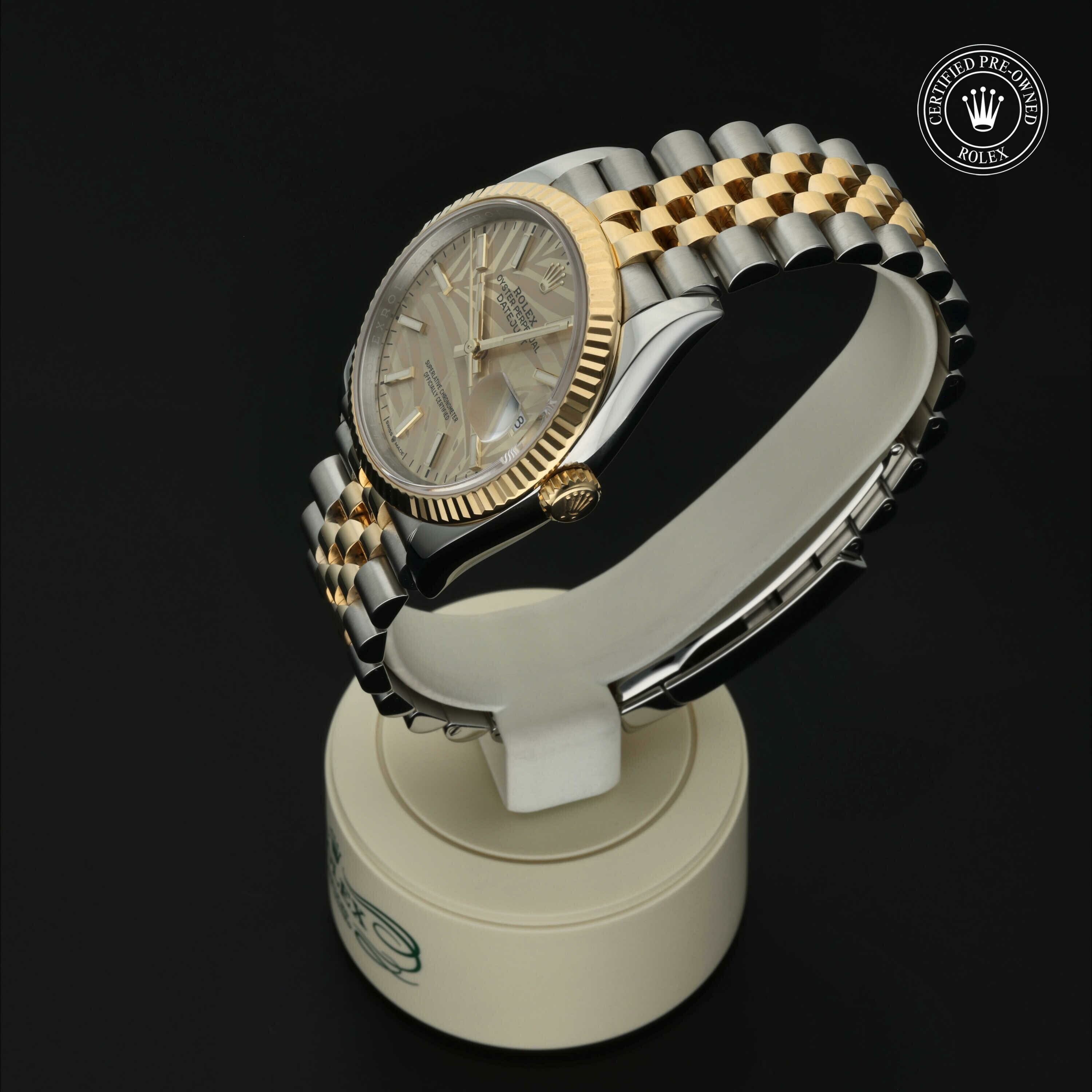 Rolex Datejust 36 en Rolesor 18 Carat Jaune M126233-0037 chez Hall of Time - vue 8