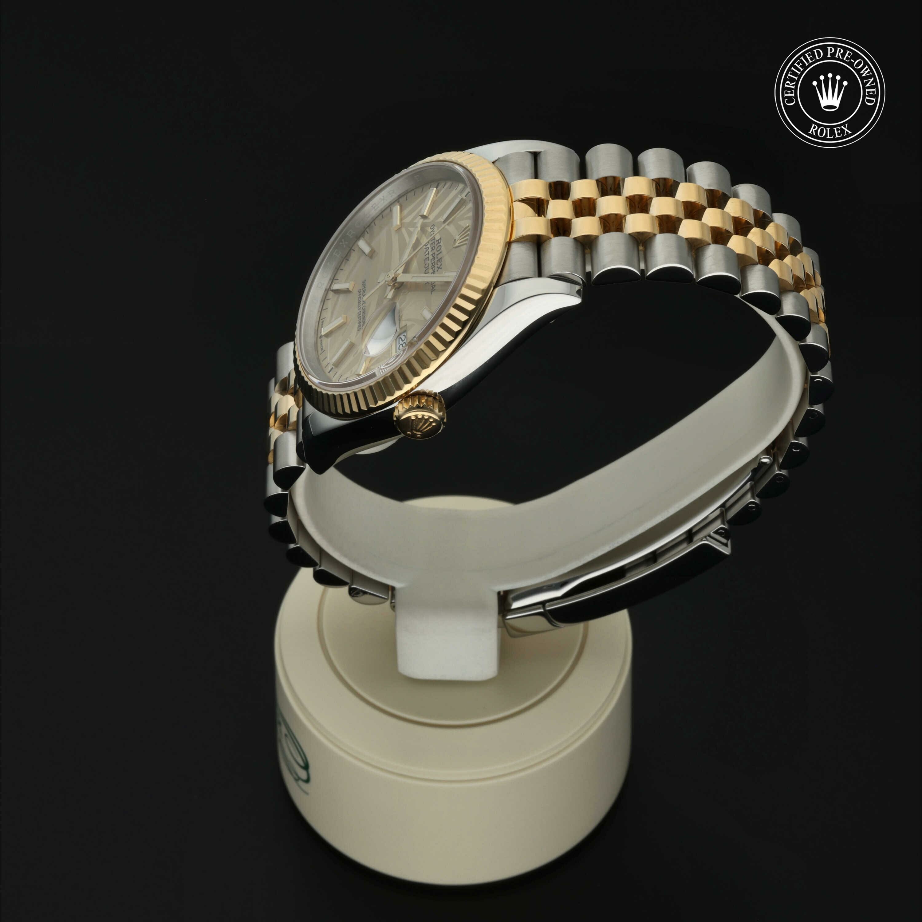 Rolex Datejust 36 en Rolesor 18 Carat Jaune M126233-0037 chez Hall of Time - vue 10