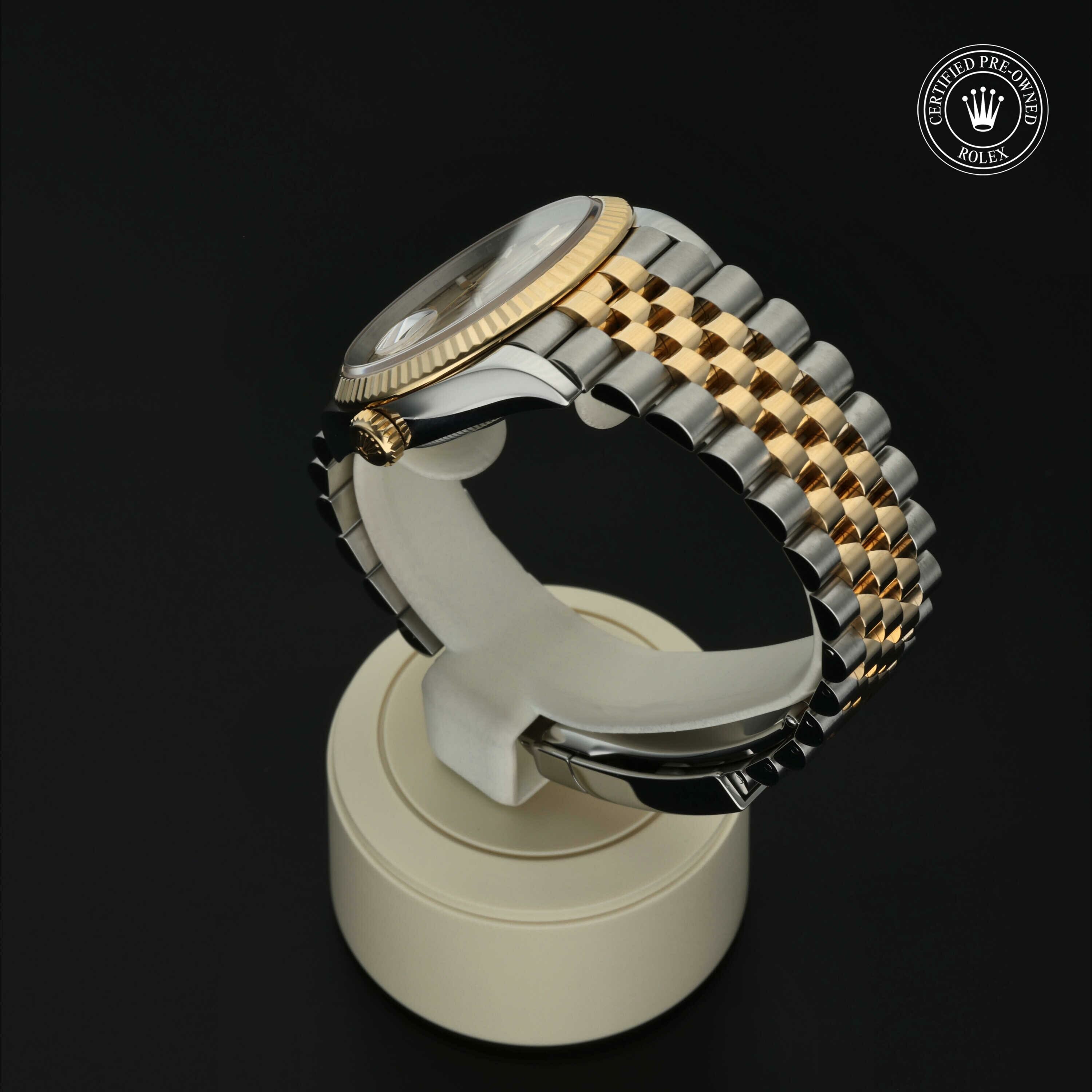 Rolex Datejust 36 en Rolesor 18 Carat Jaune M126233-0037 chez Hall of Time - vue 14