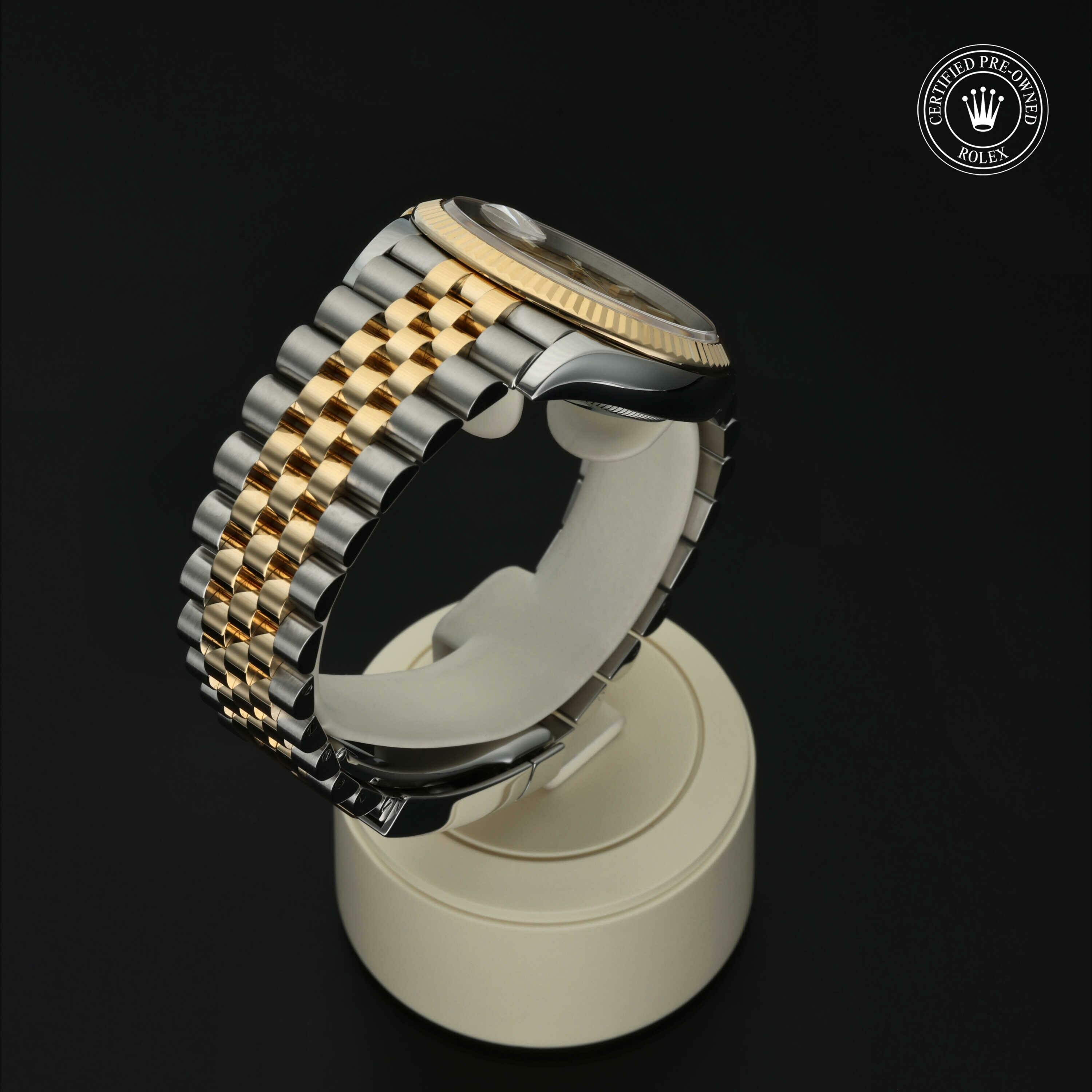 Rolex Datejust 36 en Rolesor 18 Carat Jaune M126233-0037 chez Hall of Time - vue 23