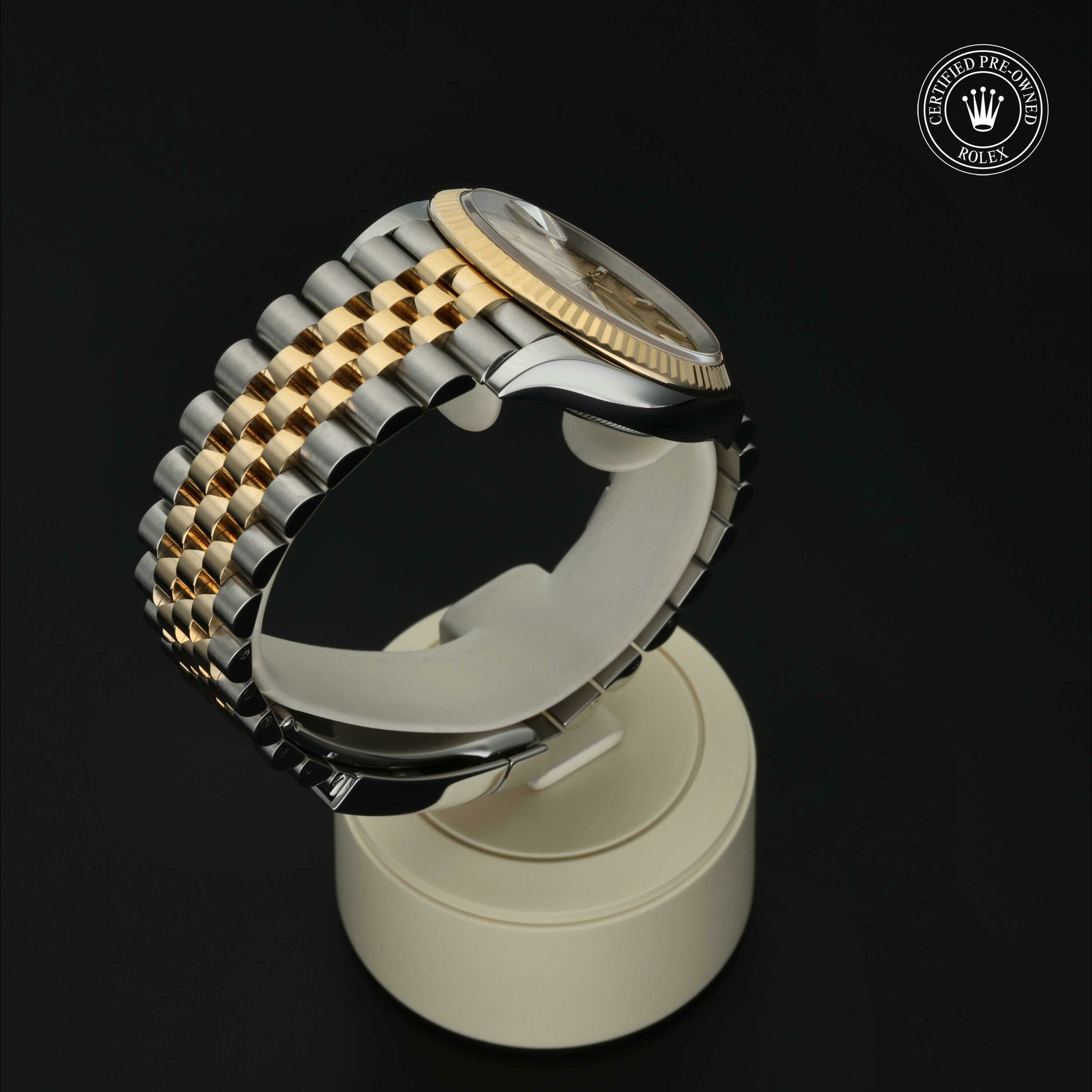 Rolex Datejust 36 en Rolesor 18 Carat Jaune M126233-0037 chez Hall of Time - vue 24