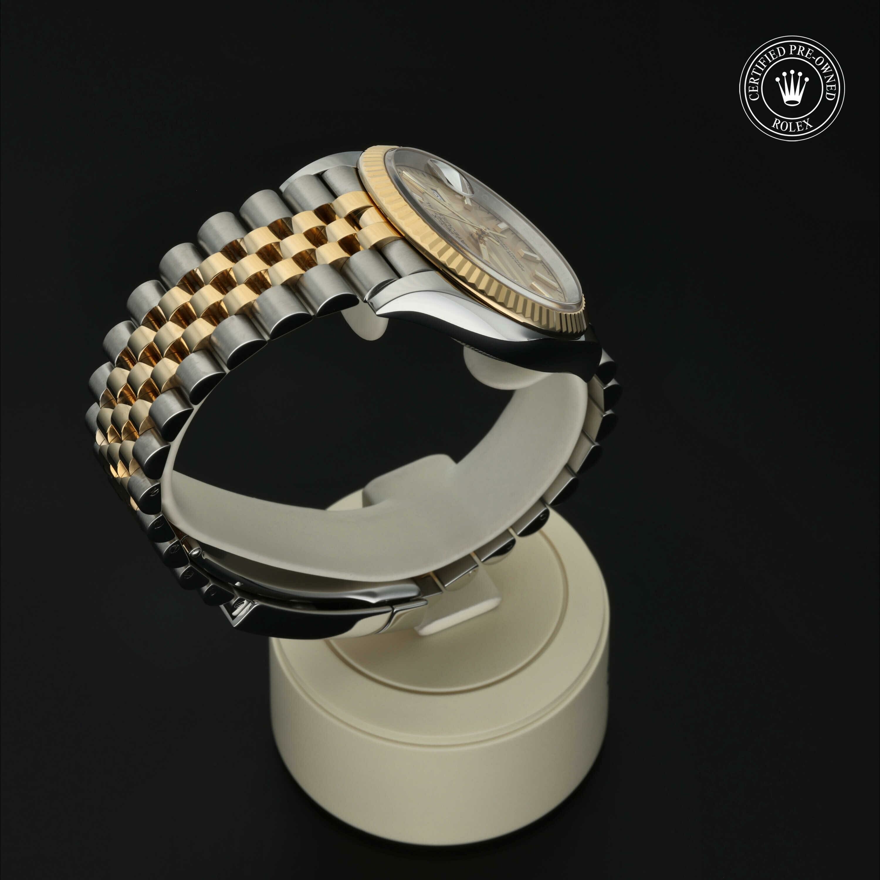 Rolex Datejust 36 en Rolesor 18 Carat Jaune M126233-0037 chez Hall of Time - vue 25