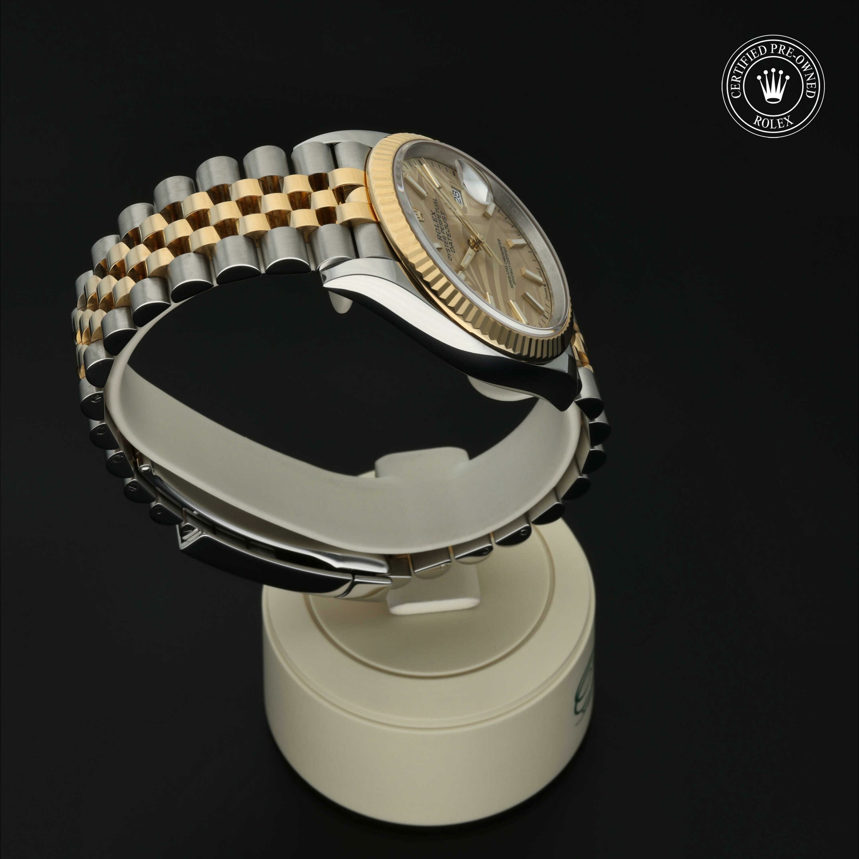 Rolex Datejust 36 en Rolesor 18 Carat Jaune M126233-0037 chez Hall of Time - vue 27