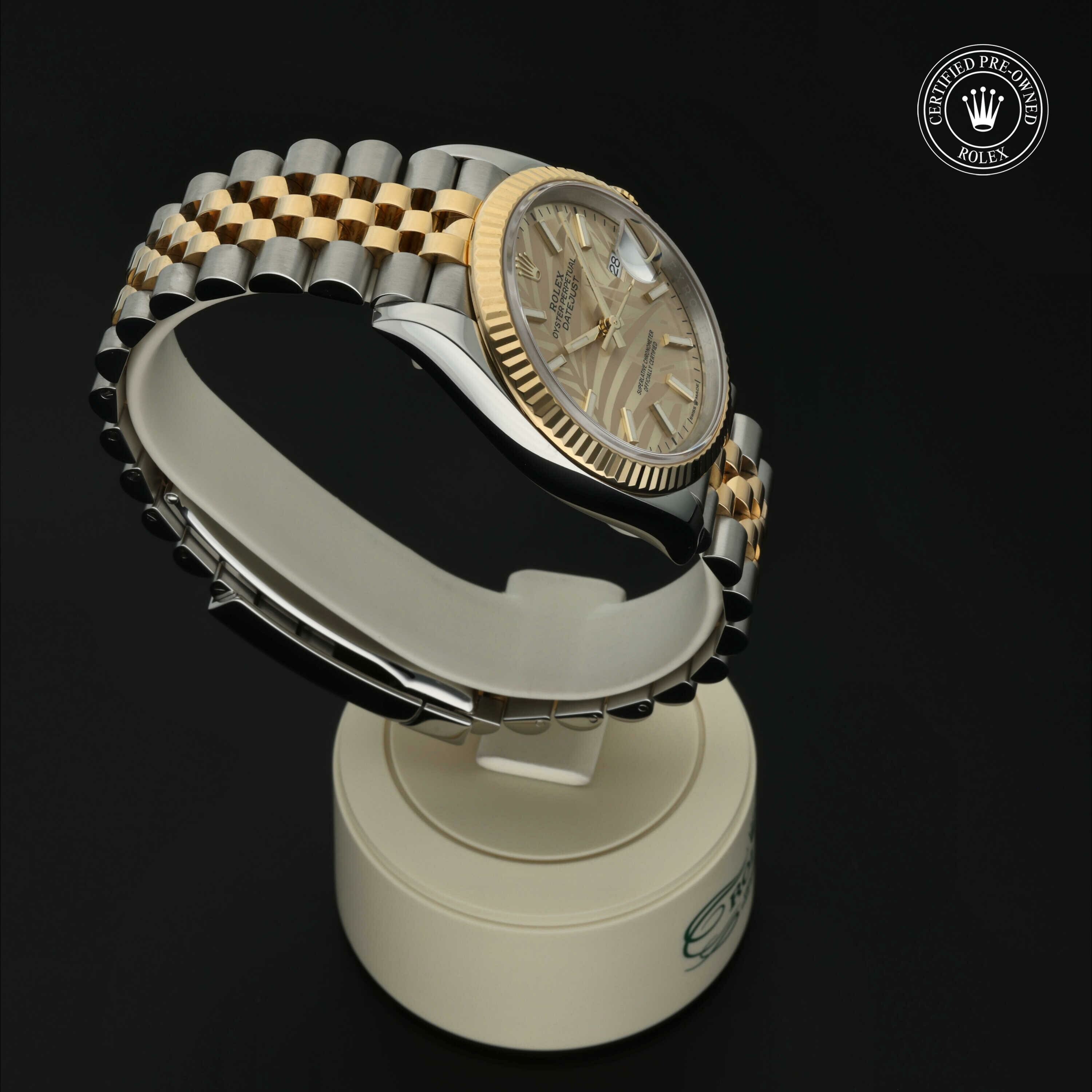 Rolex Datejust 36 en Rolesor 18 Carat Jaune M126233-0037 chez Hall of Time - vue 29