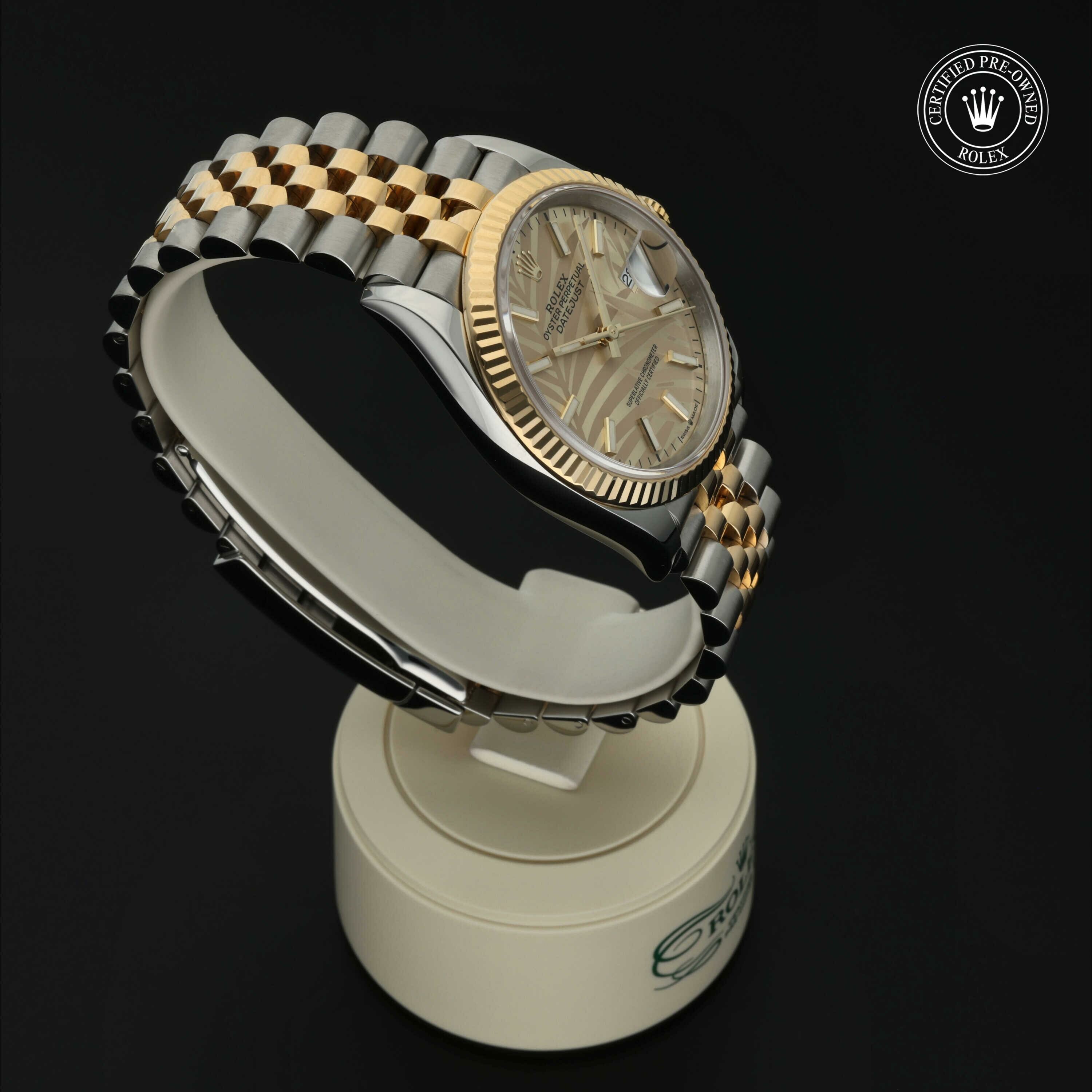 Rolex Datejust 36 en Rolesor 18 Carat Jaune M126233-0037 chez Hall of Time - vue 30