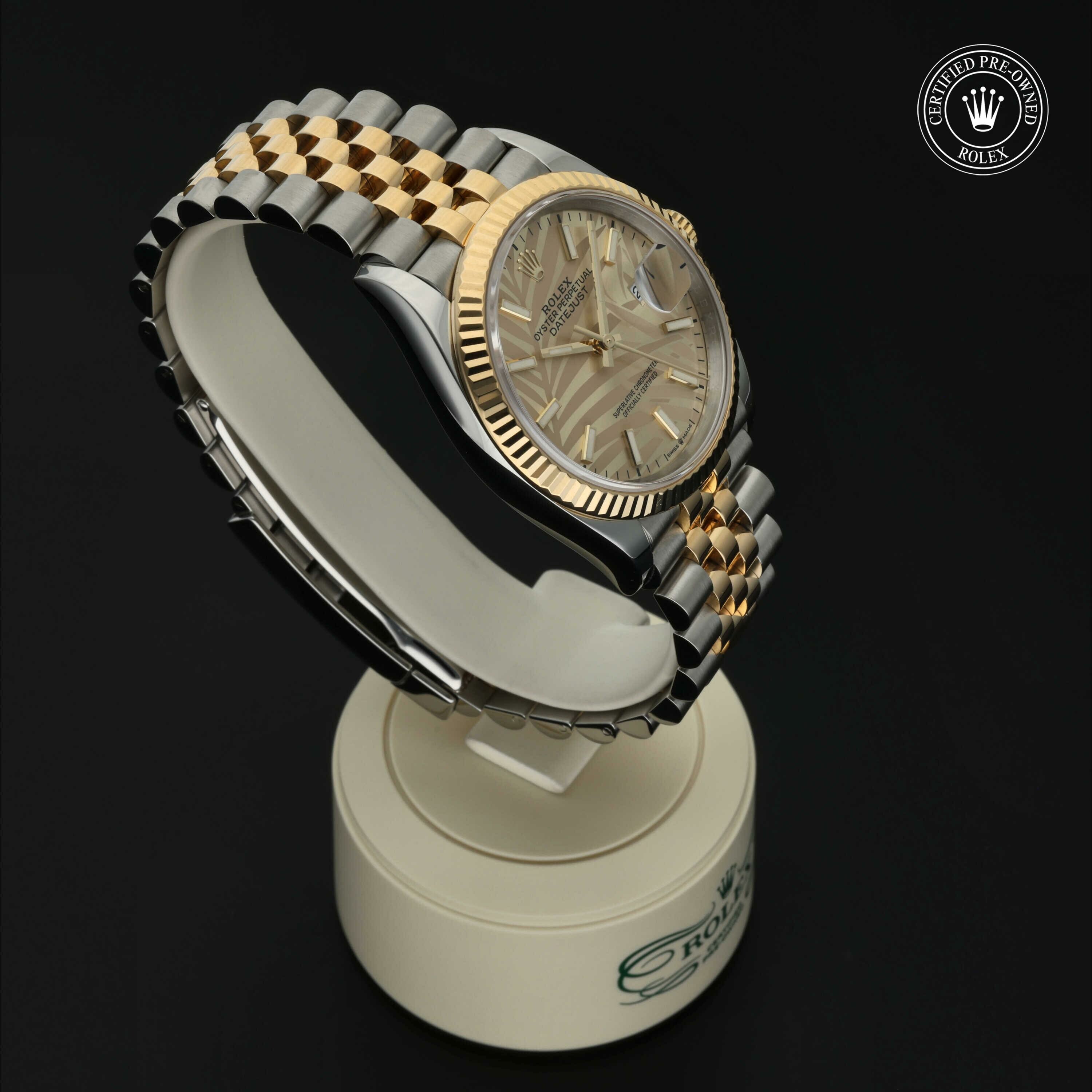 Rolex Datejust 36 en Rolesor 18 Carat Jaune M126233-0037 chez Hall of Time - vue 31