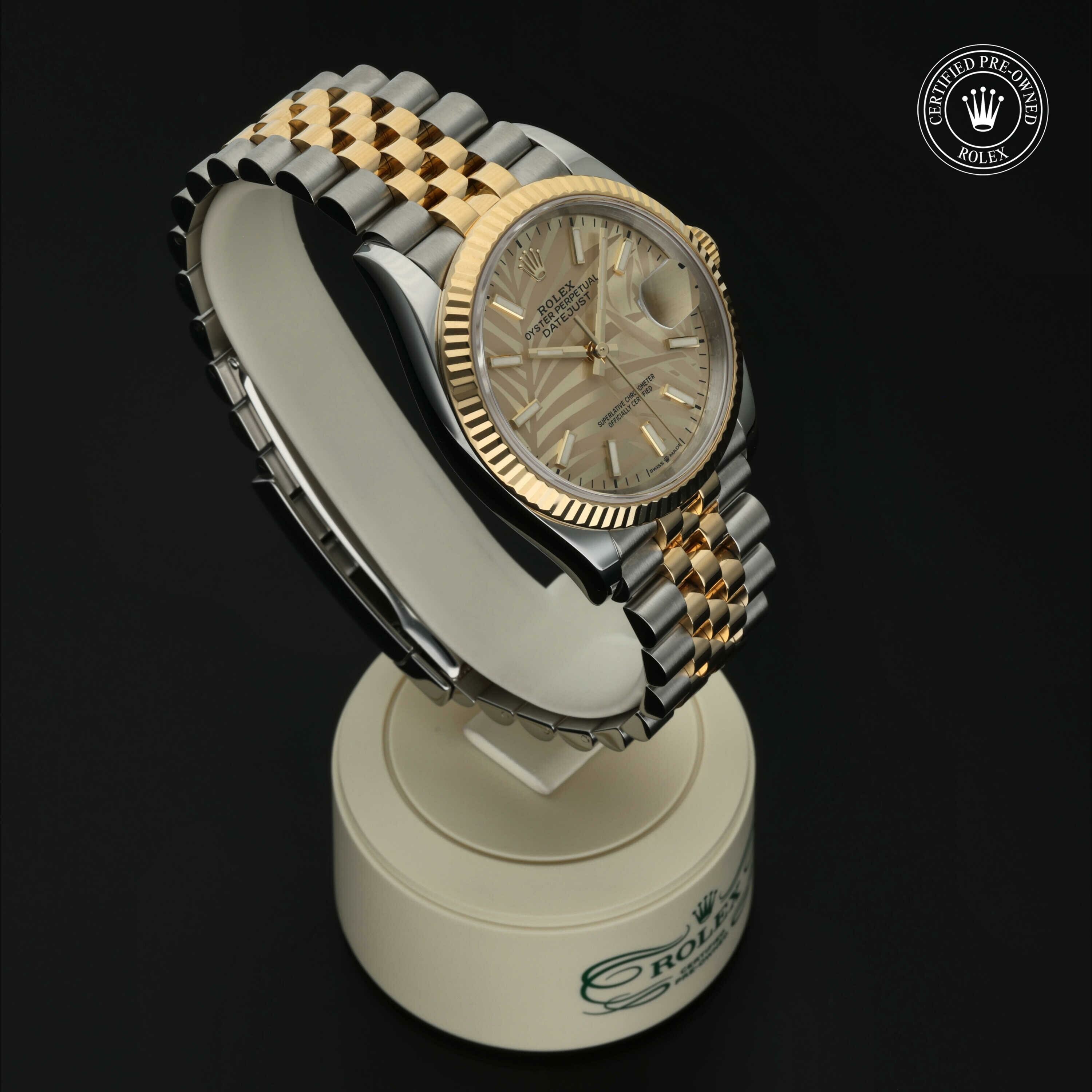 Rolex Datejust 36 en Rolesor 18 Carat Jaune M126233-0037 chez Hall of Time - vue 32
