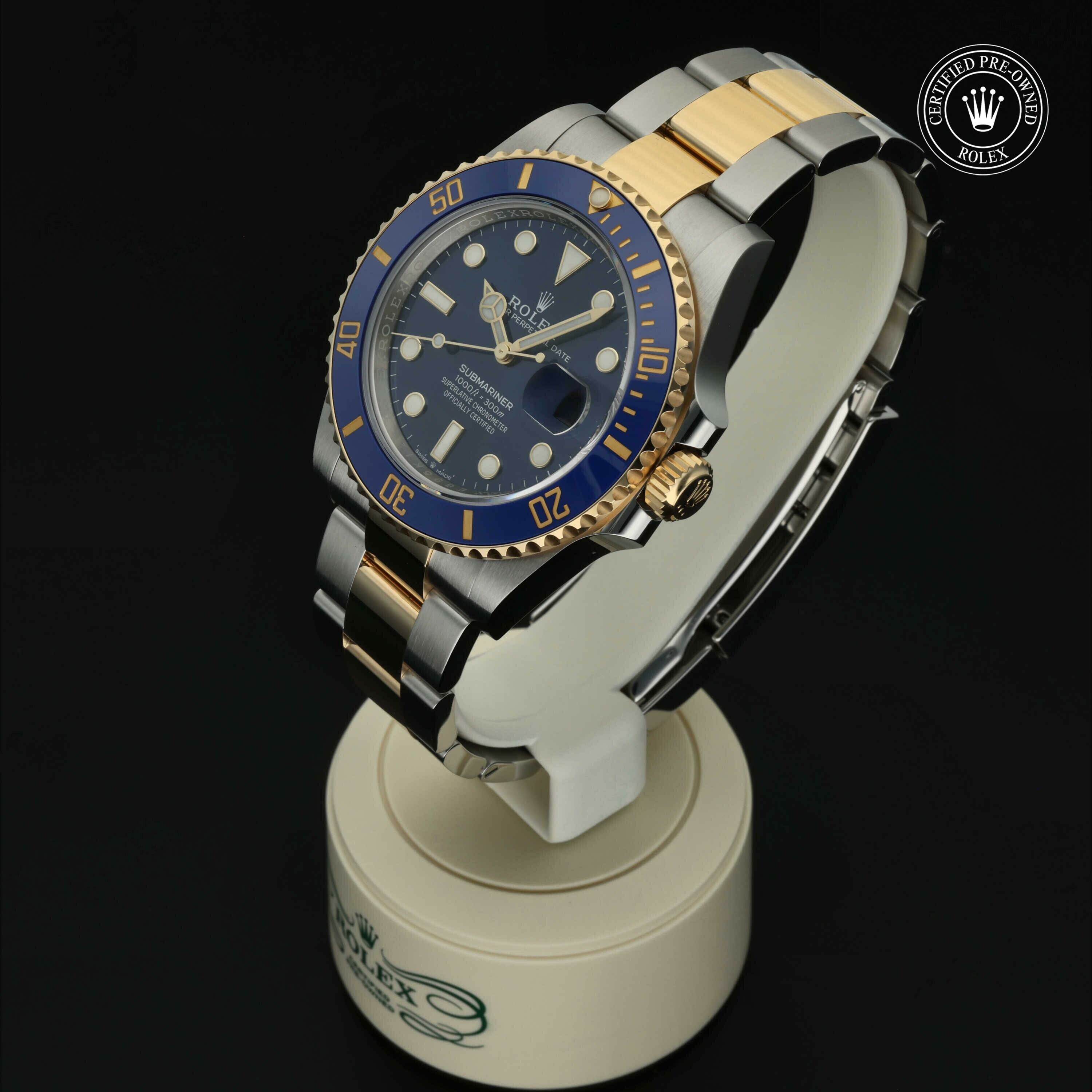 Rolex Submariner Date en Rolesor 18 Carat Jaune M126613LB-0002 chez Hall of Time - vue 6