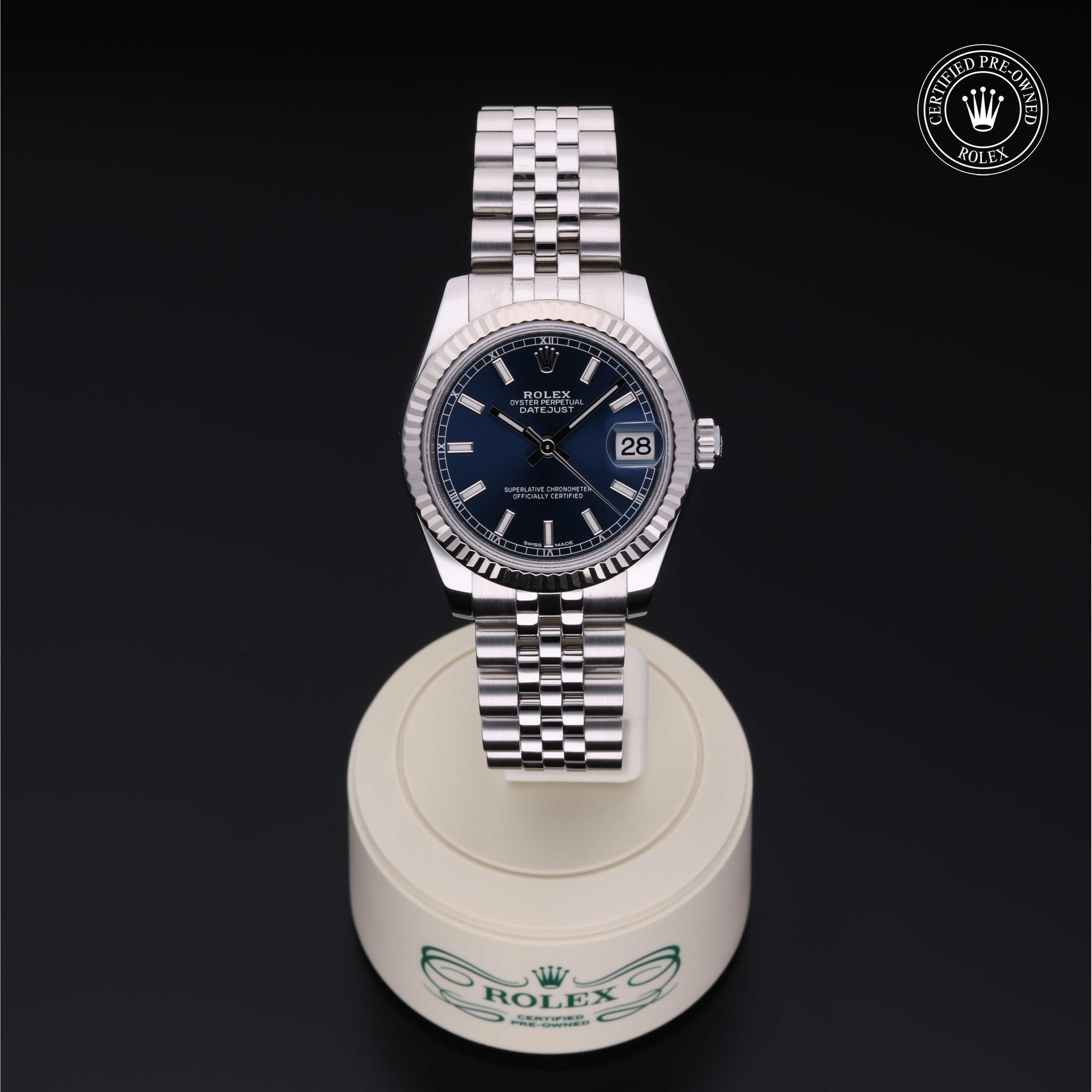Rolex Datejust 31 in Rolesor 18 karaat Wit M178274-0037 at Hall of Time