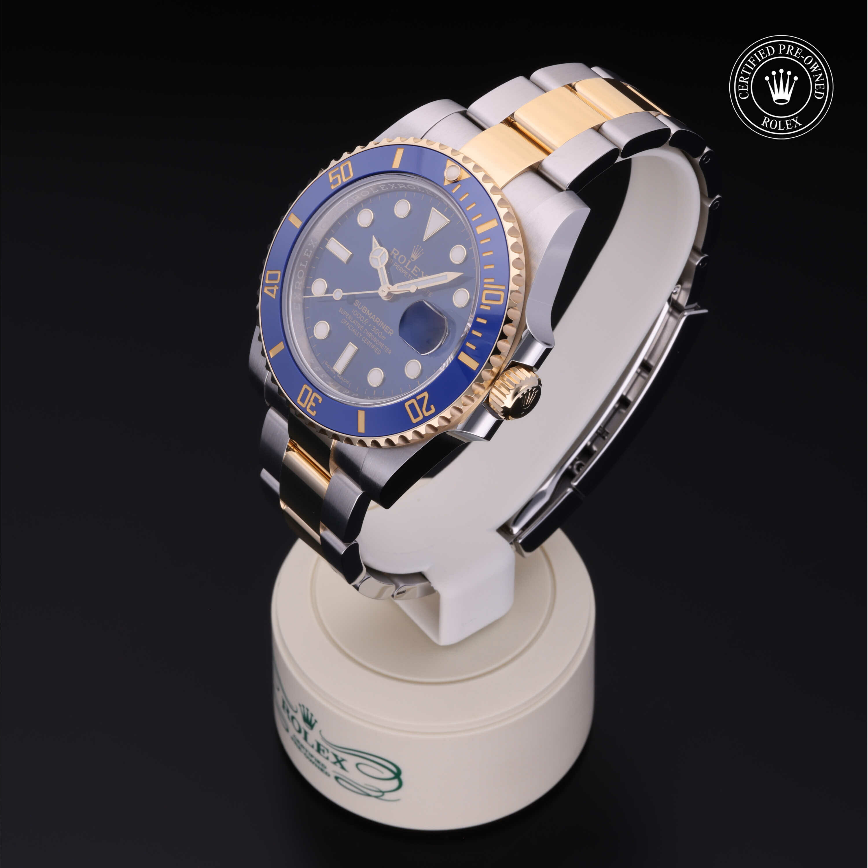 Rolex Submariner Date in Rolesor 18 karaat Geel M116613LB-0005 at Hall of Time - vue 6