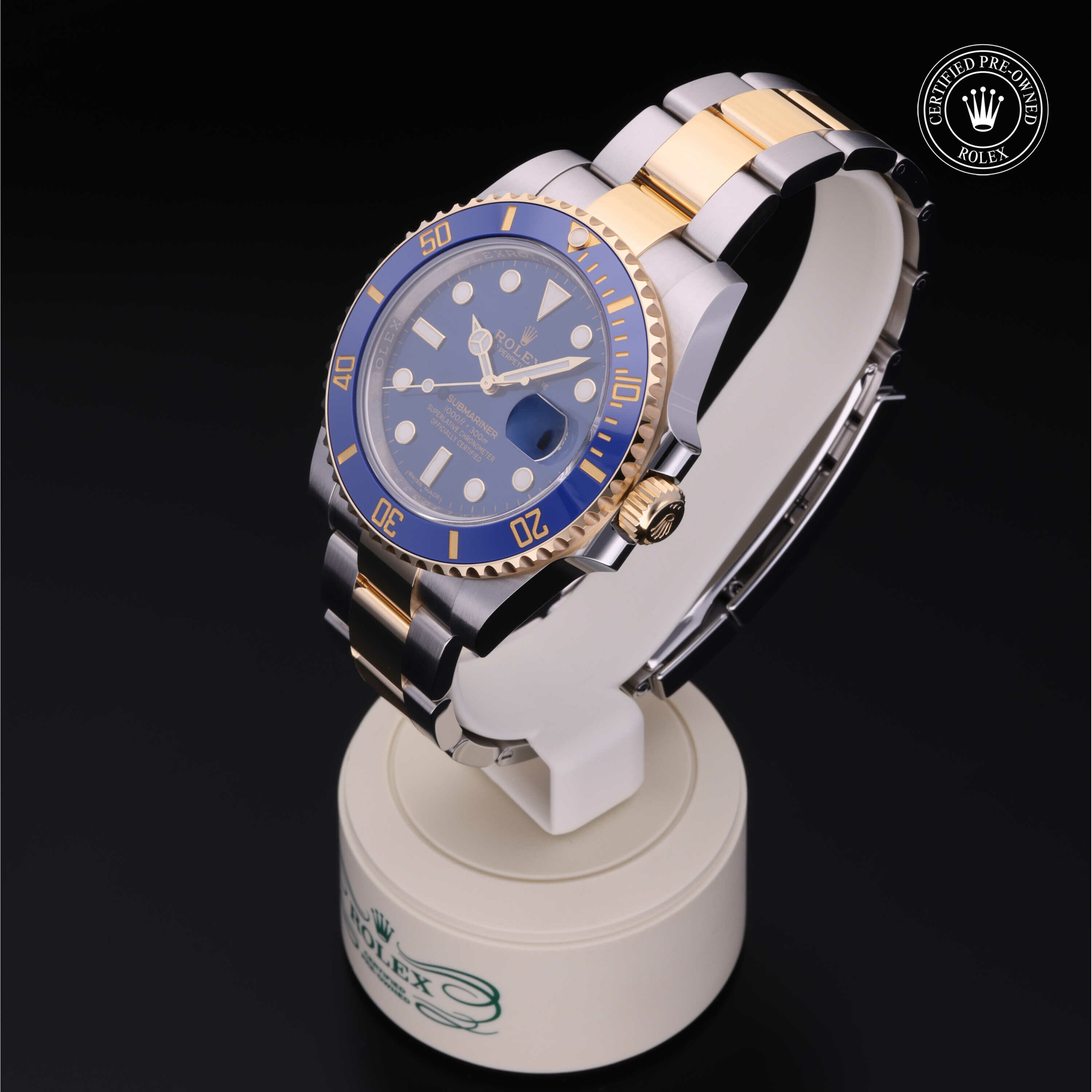 Rolex Submariner Date in Rolesor 18 karaat Geel M116613LB-0005 at Hall of Time - vue 6