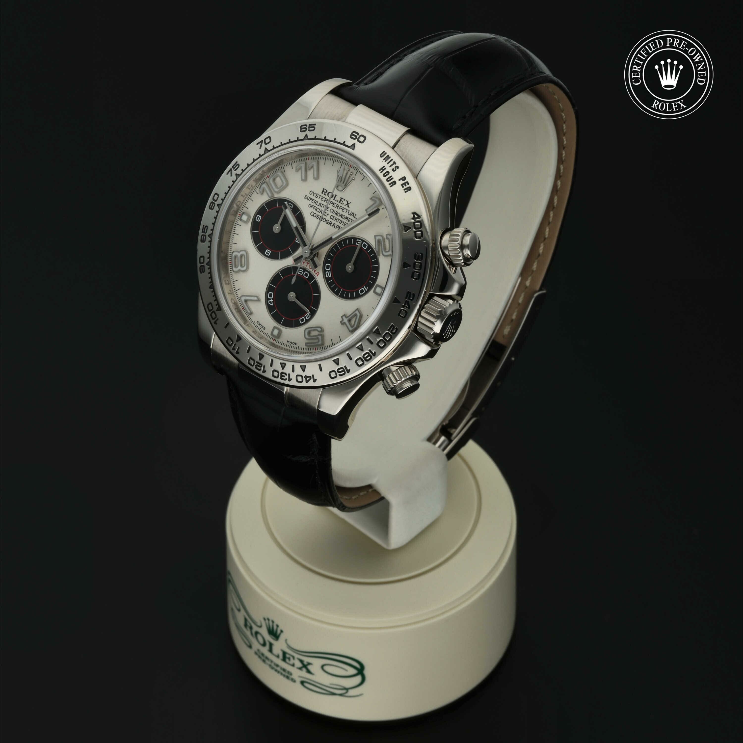 Rolex Oyster Perpetual Cosmograph Daytona in Goud 18 karaat Wit M116519-0150 at Hall of Time - vue 5
