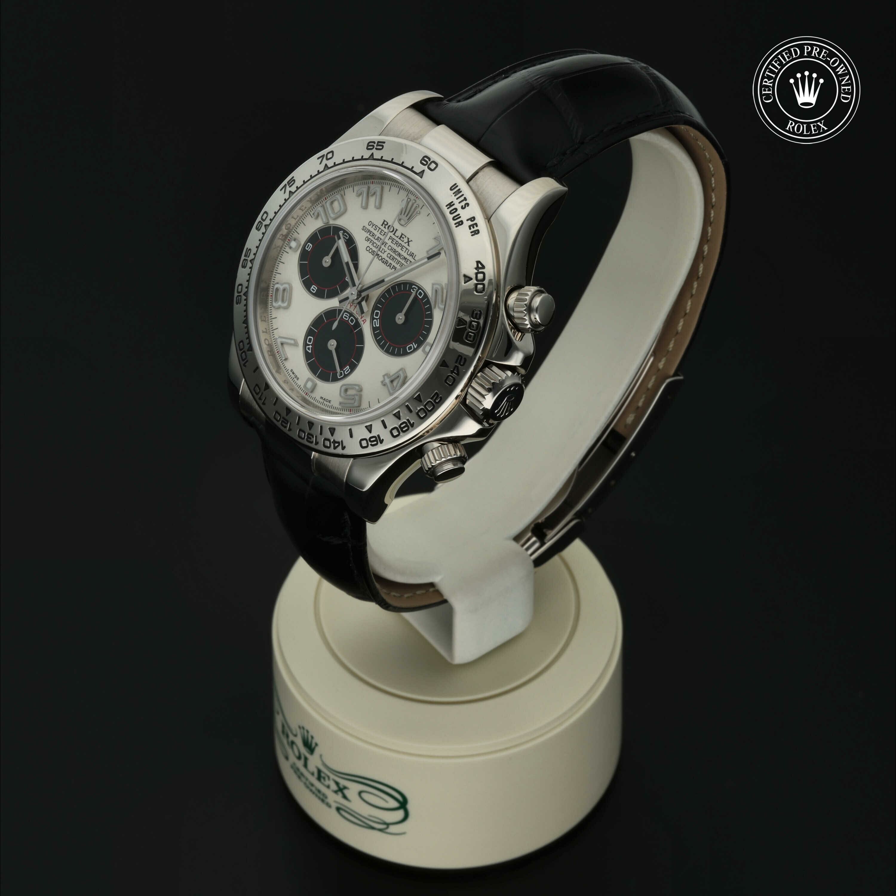 Rolex Oyster Perpetual Cosmograph Daytona in Goud 18 karaat Wit M116519-0150 at Hall of Time - vue 6